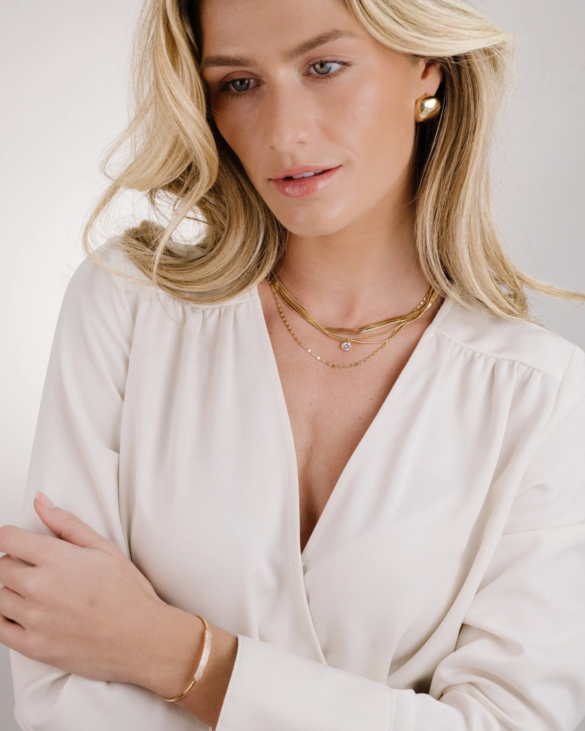 All the Chains Layered Necklace - Image 4
