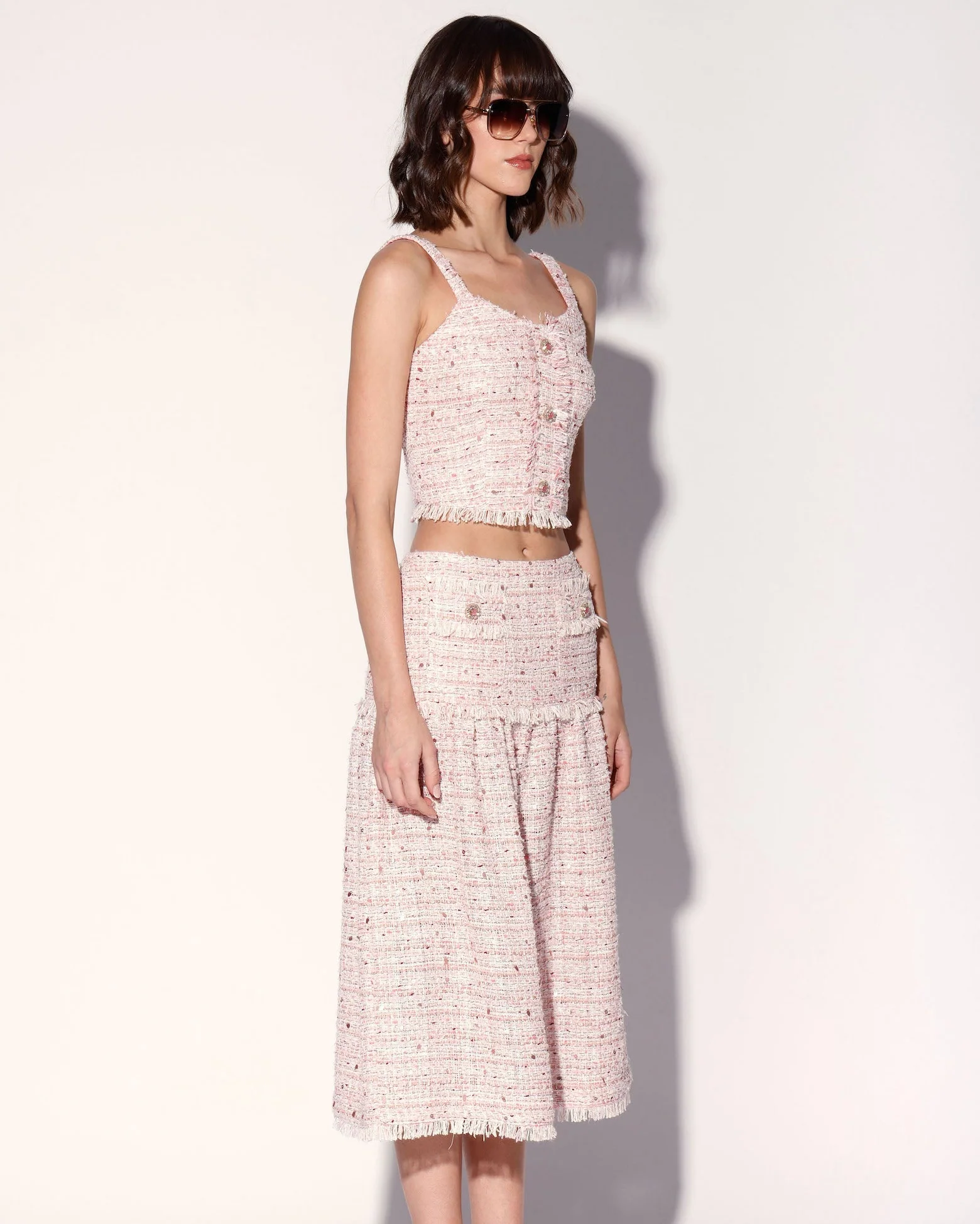 Aria Top, Blossom Tweed - Image 3