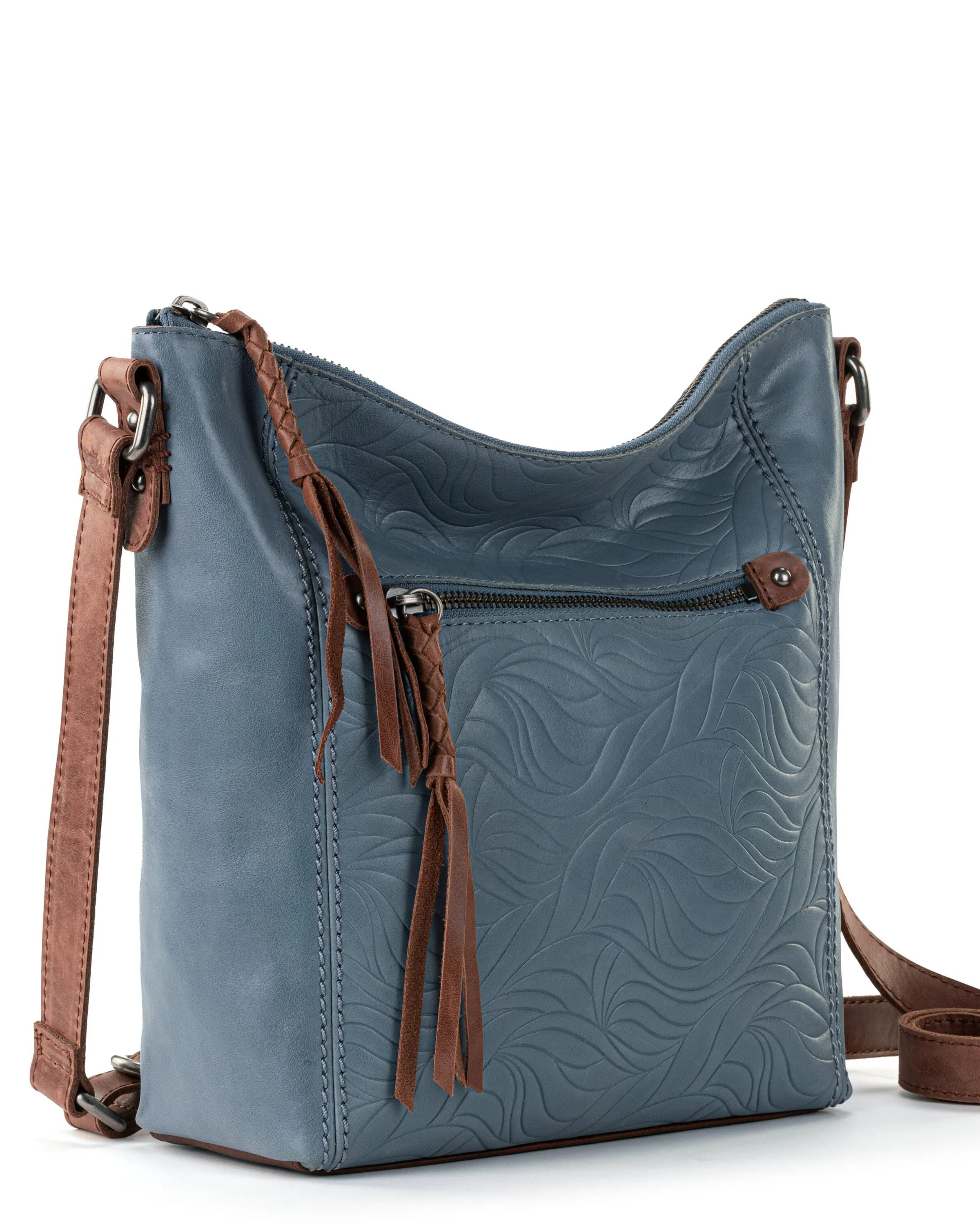 Ashland Crossbody - Leather - Maritime Wave Embossed - Image 3