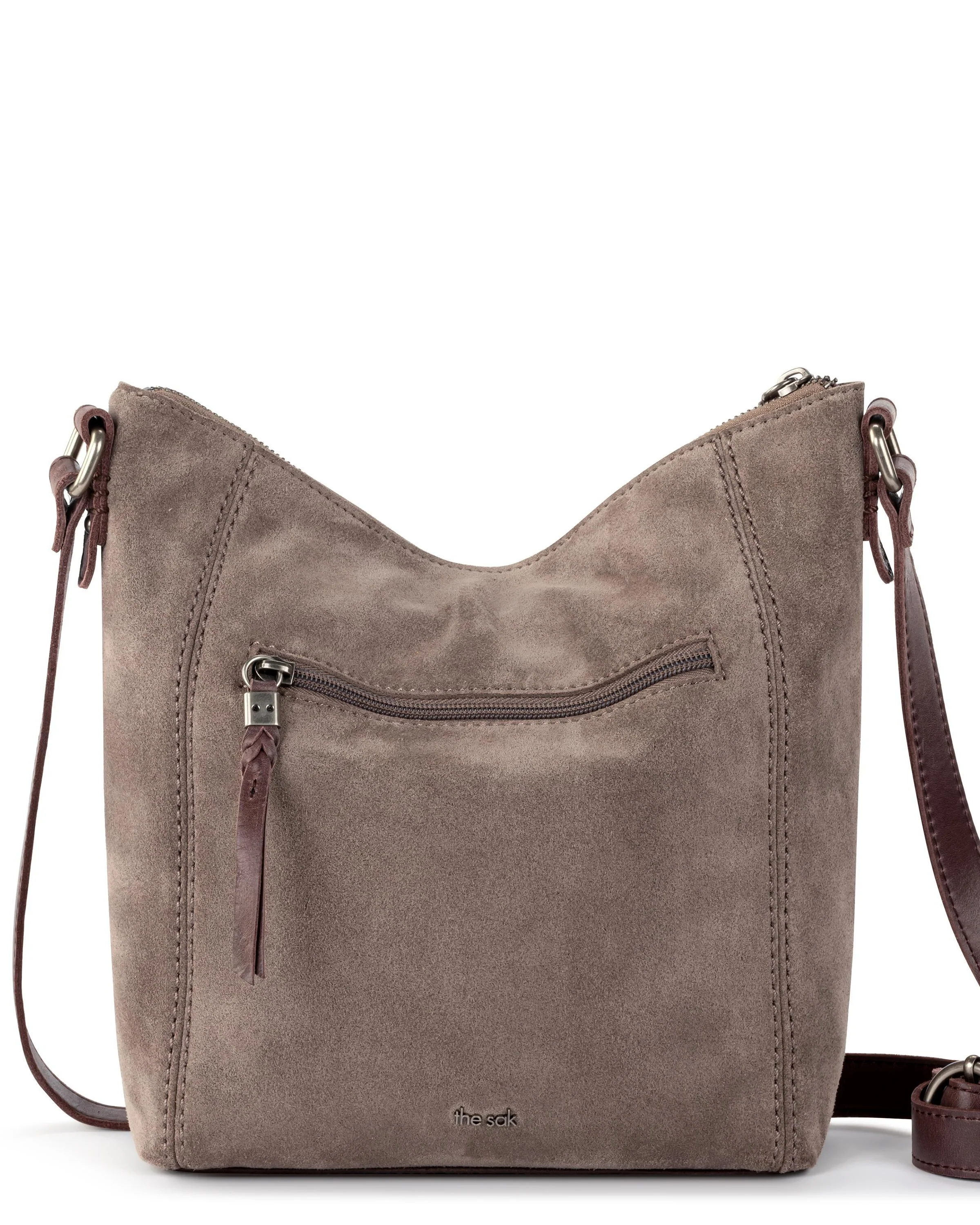 Ashland Crossbody - Leather - Mushroom Suede - Image 5