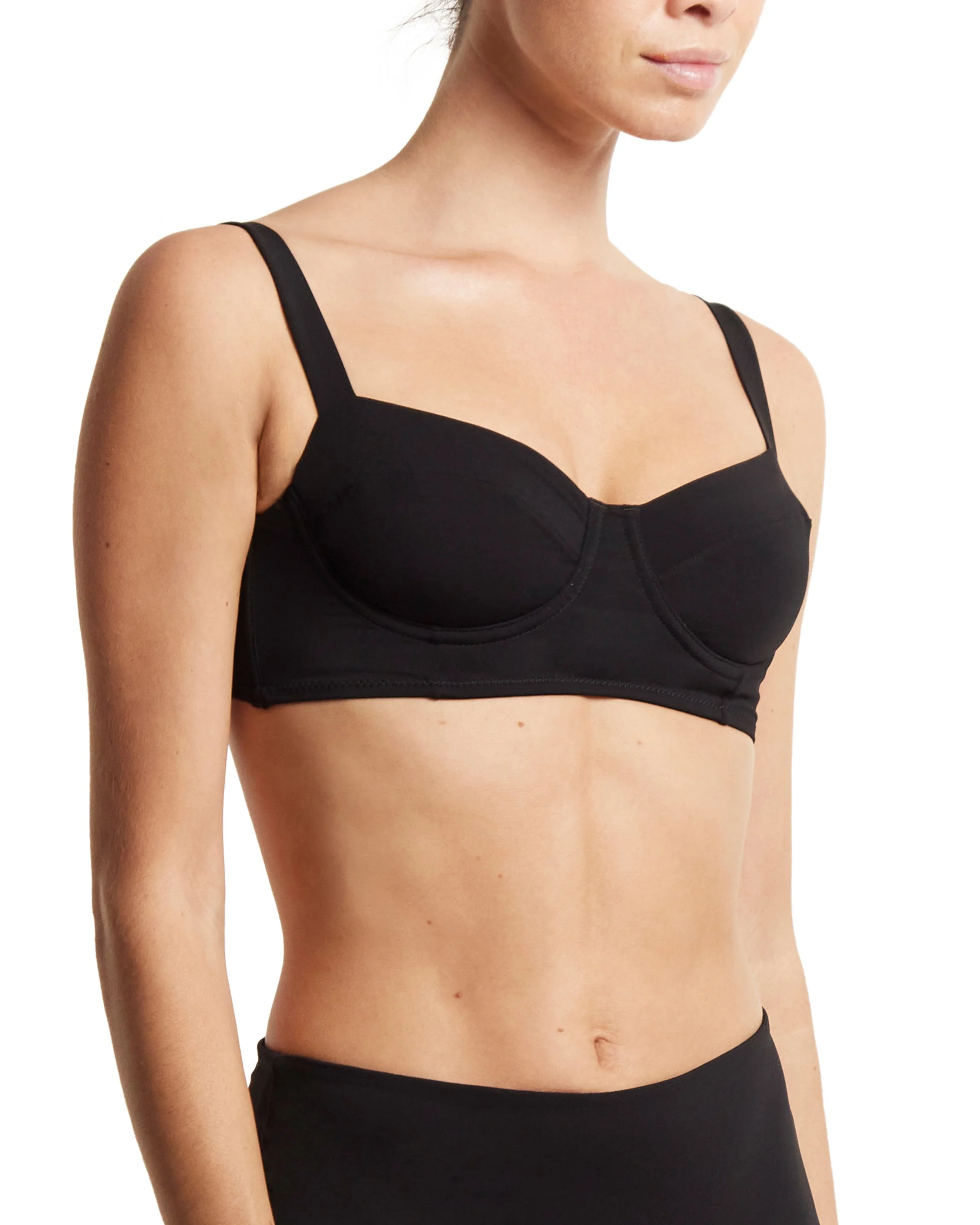 Balconette Bikini Swimsuit Top Black - Image 5