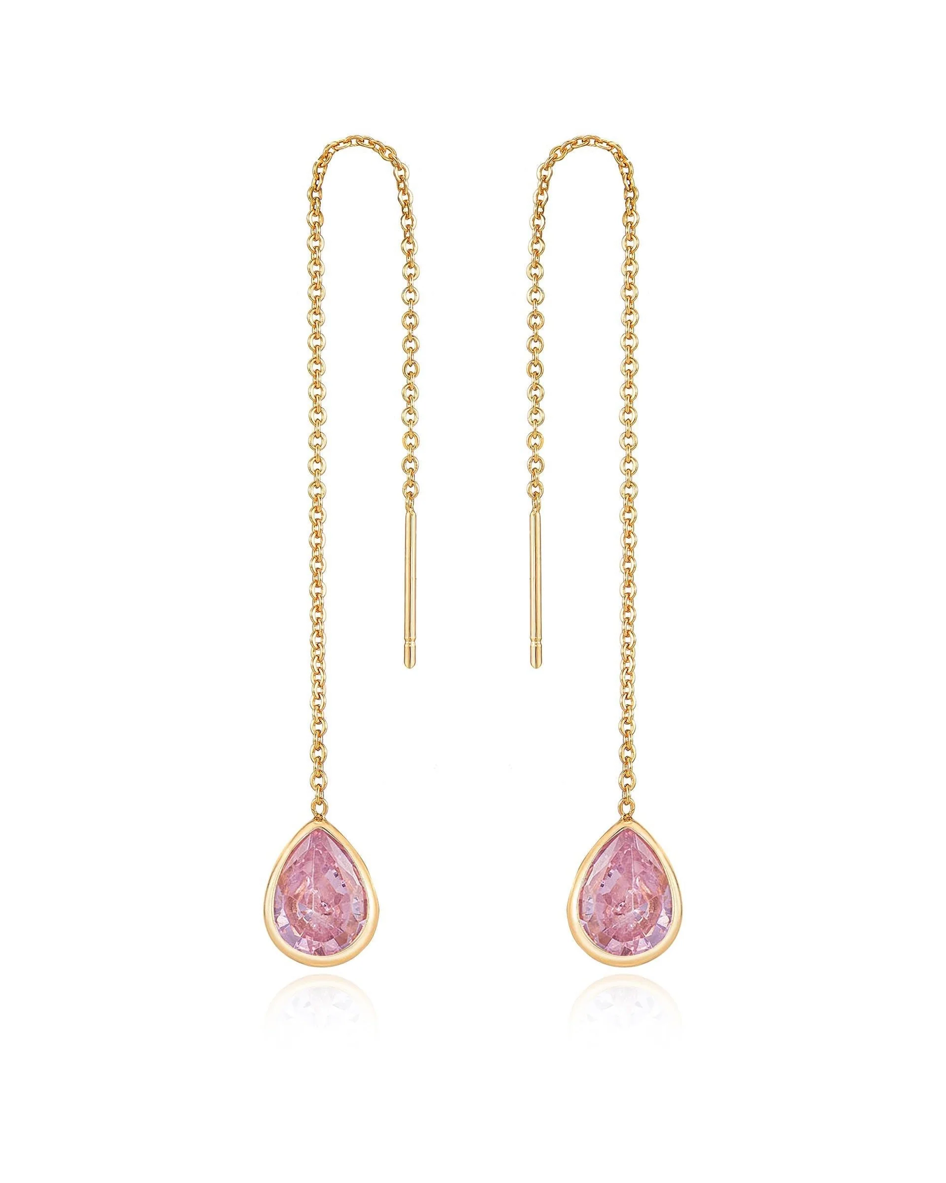 Barely There Chain and Crystal Dangle Earrings - Image 9