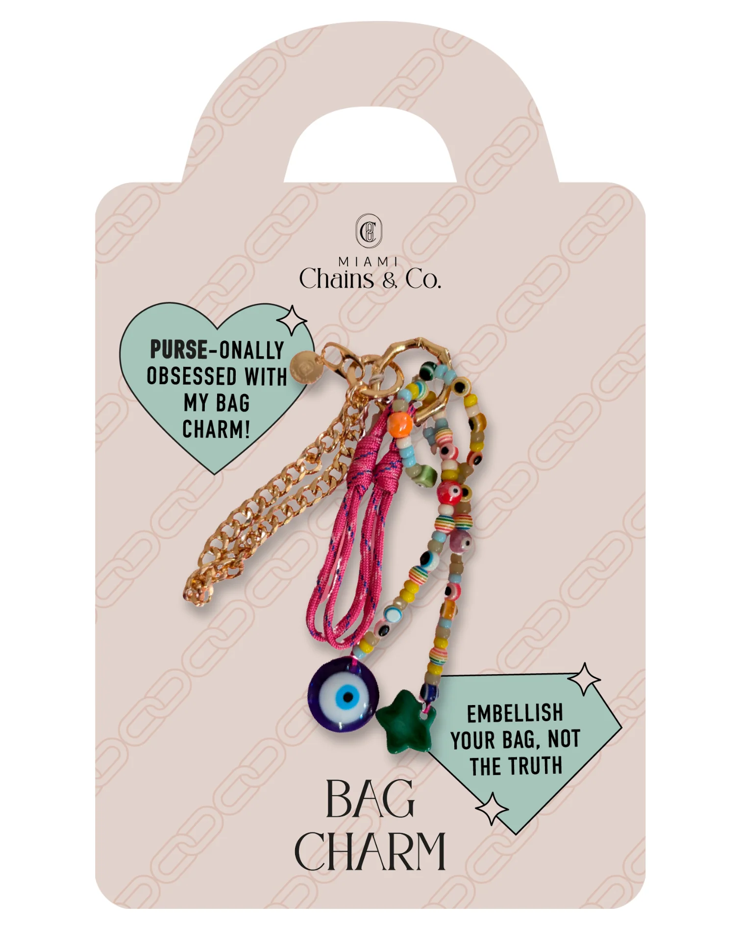 Charm & Chance Silver Bag Charm - Image 3