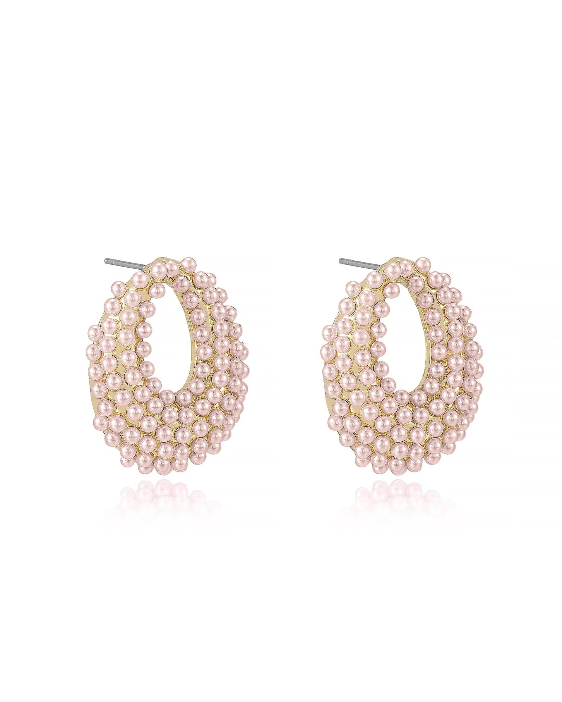 Classic Pearl Cluster Stud Earrings - Image 5