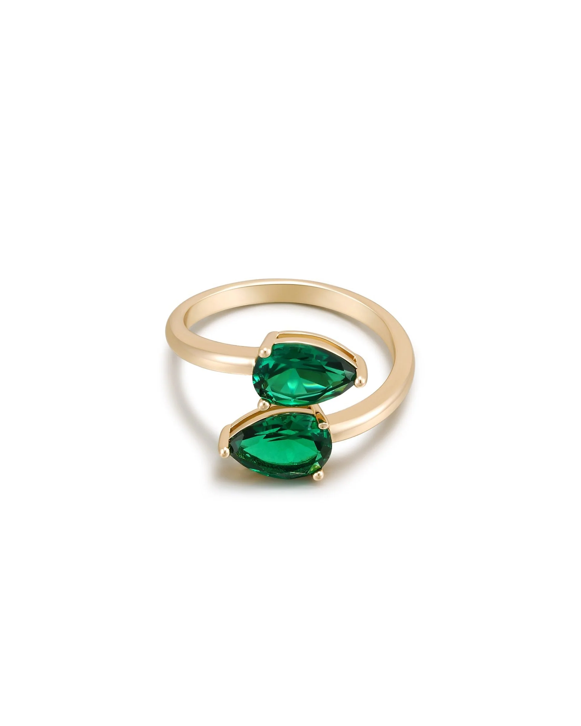 Crystal Teardrop Wrap Ring - Image 10