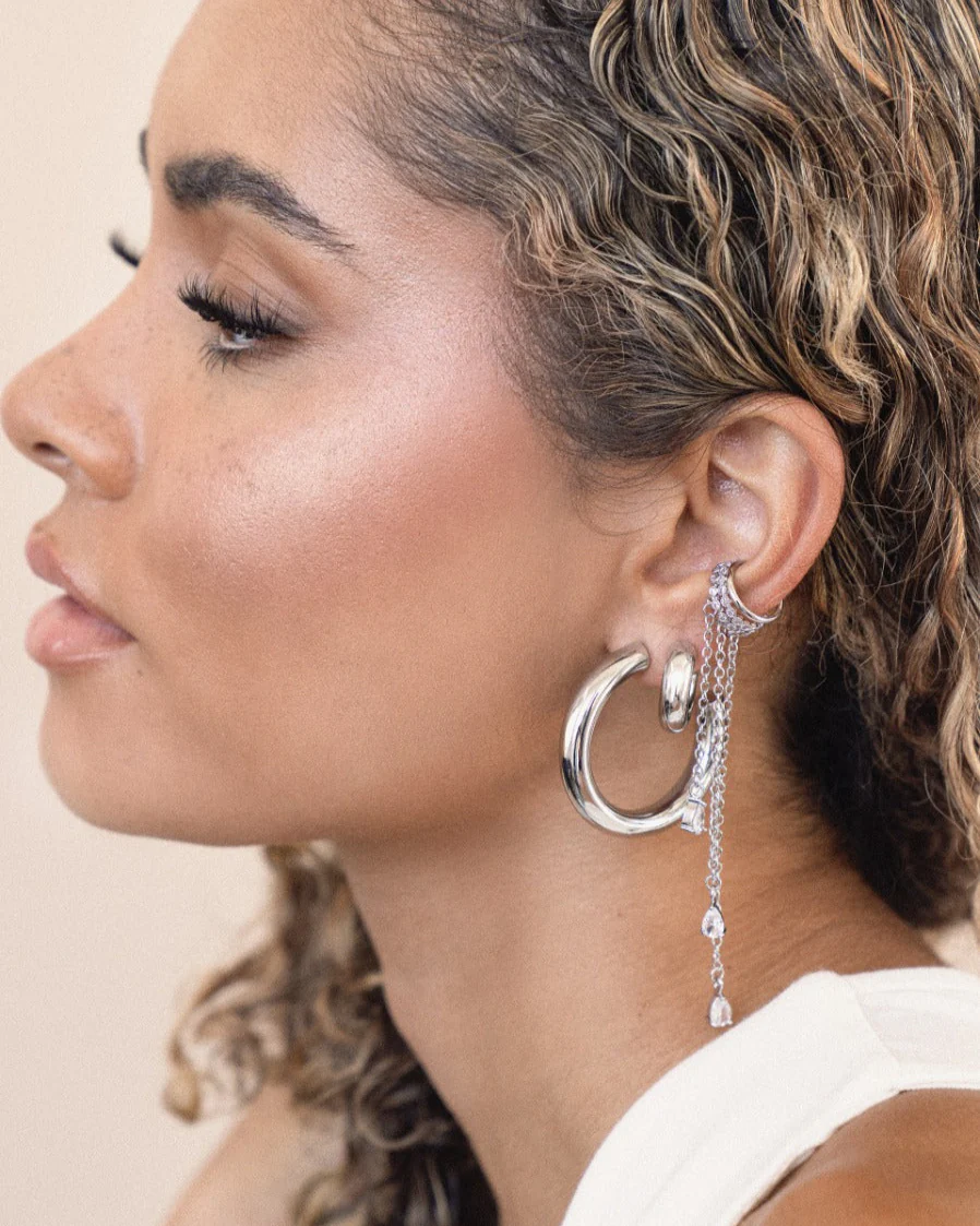 Crystal Waterfall Ear Cuff - Image 3