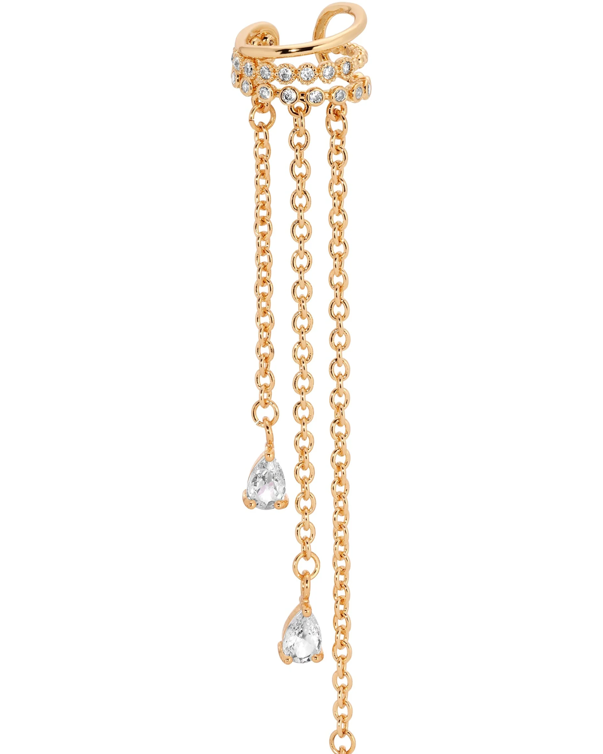 Crystal Waterfall Ear Cuff - Image 7