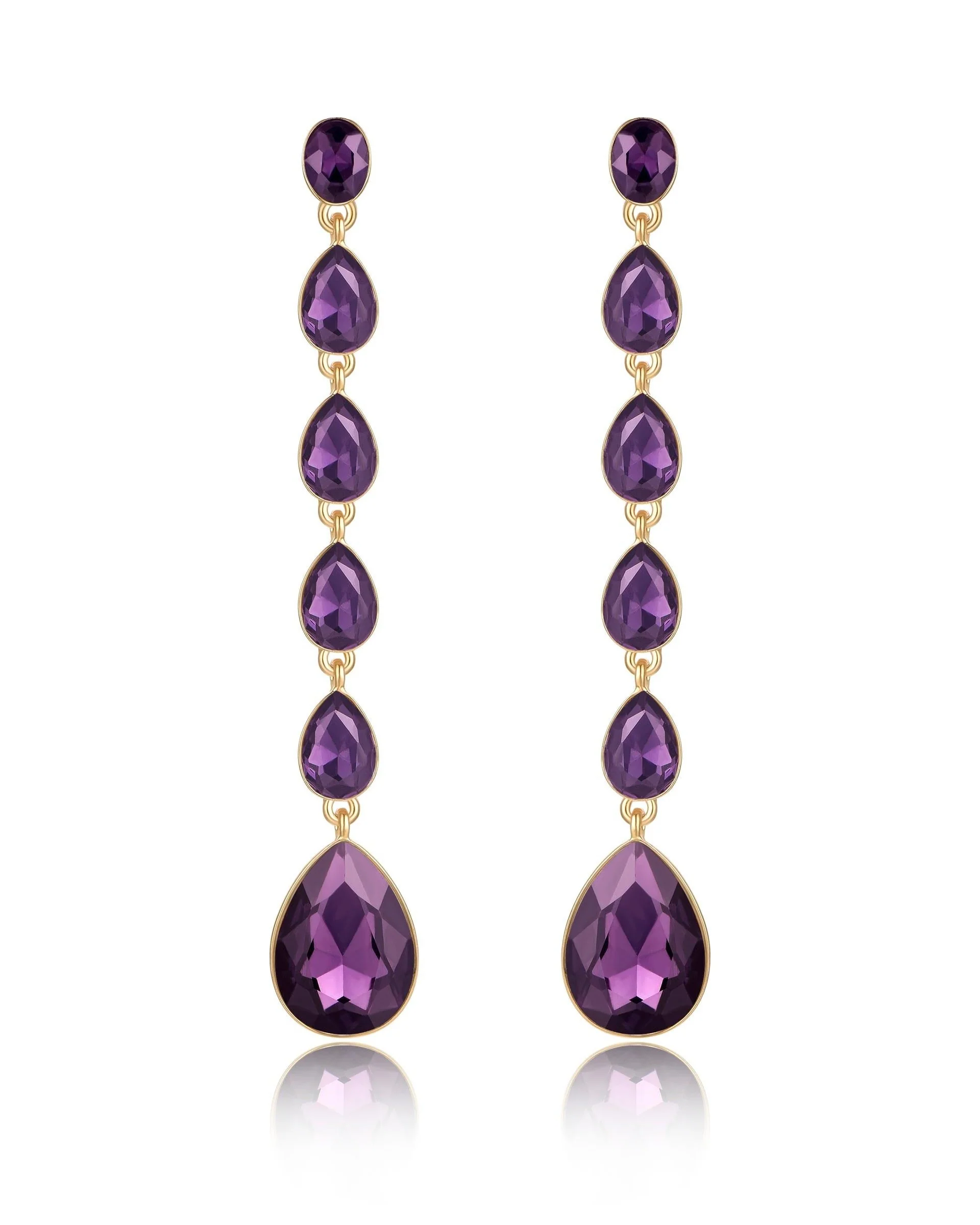 Crystallized Drop Earrings - Image 11