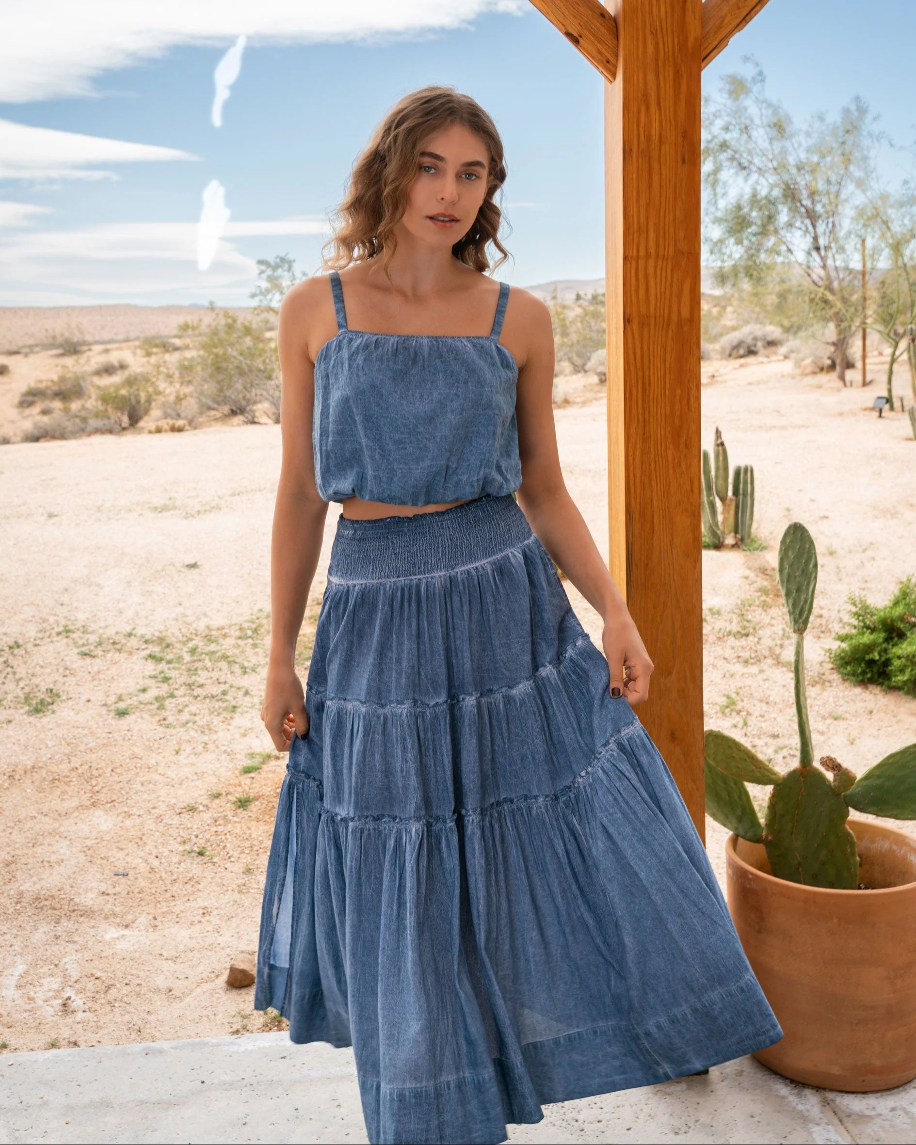 Dani Top In Stonewash - Image 2