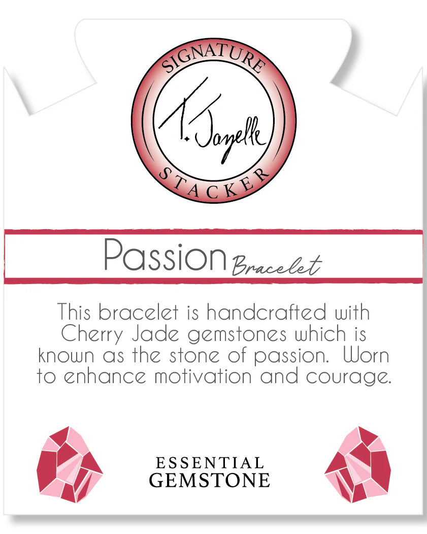 Defining Bracelet-Passion Bracelet with Cherry Jade Gemstones - Image 2