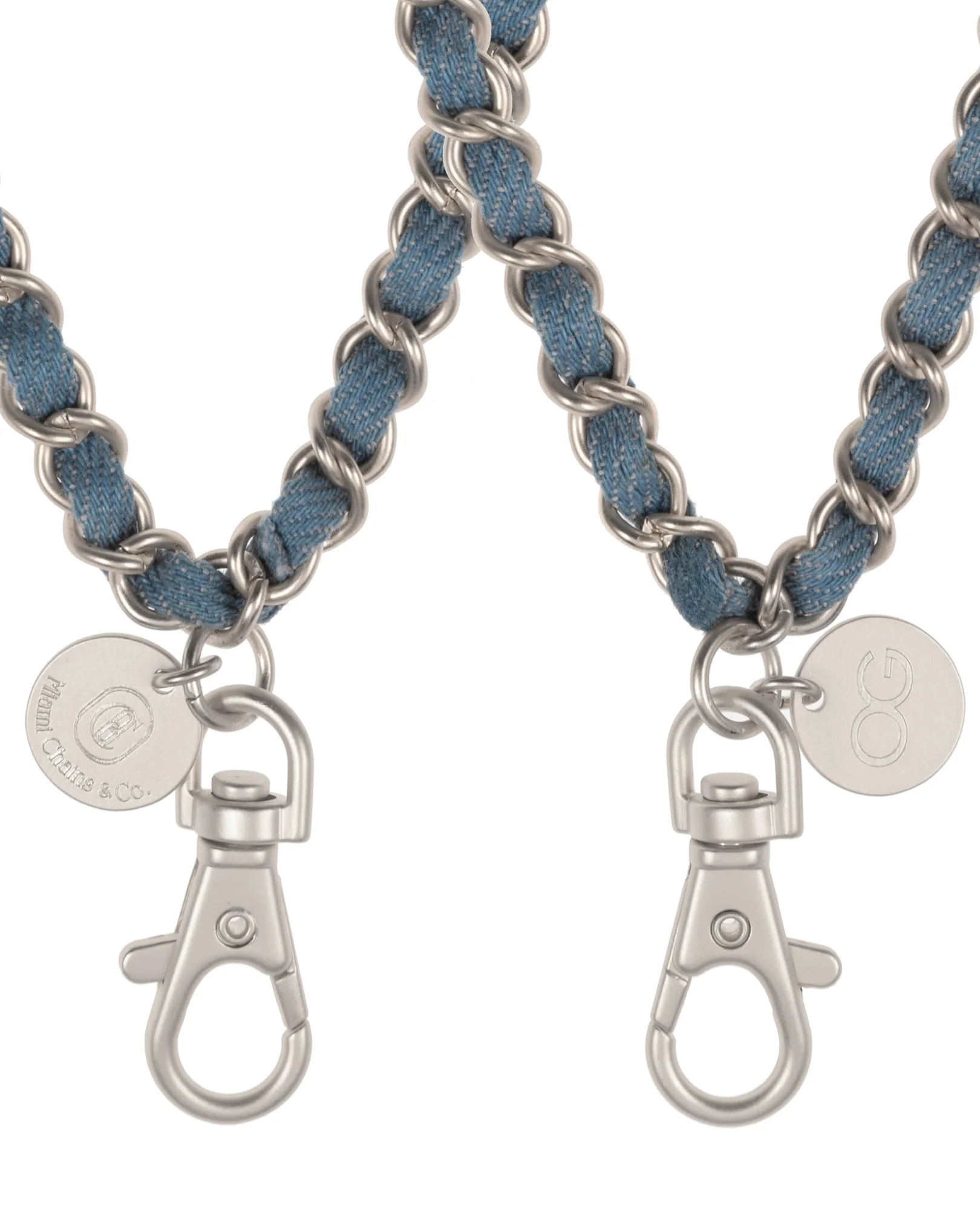 Denim Dream x Matte Silver Phone Wrislet - Image 3
