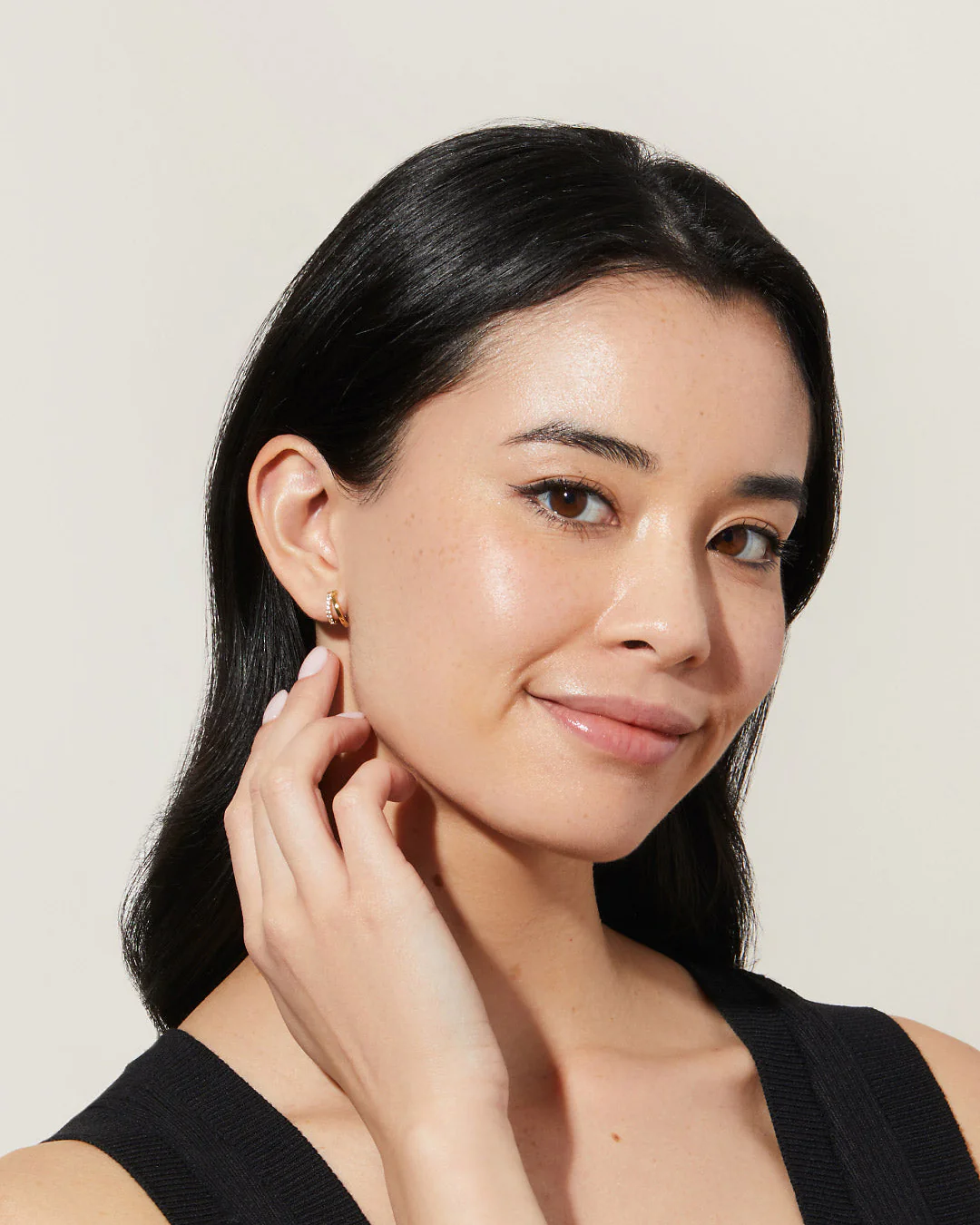Double Hoop Earrings - Toda Mini - Image 3