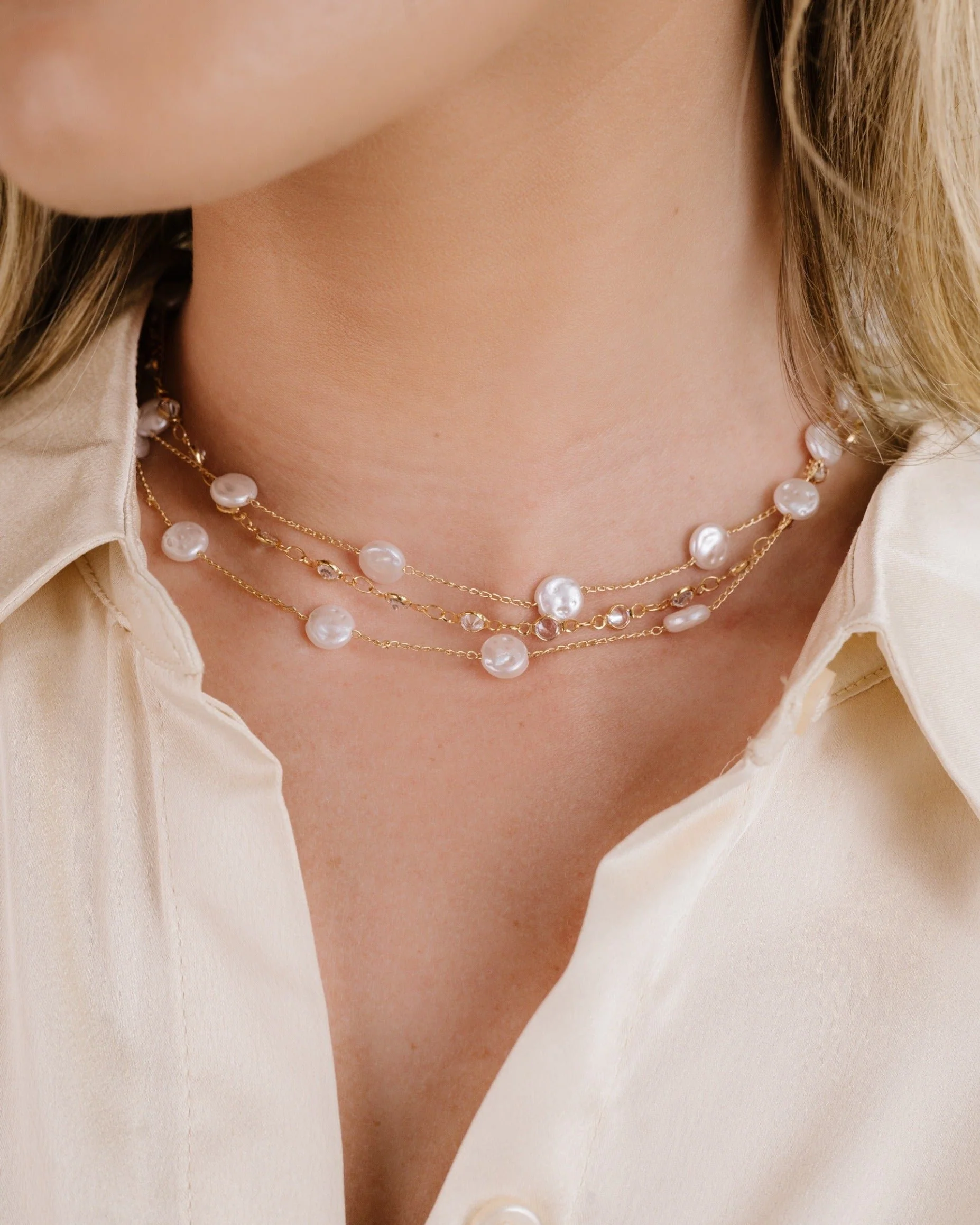 Dressed in Pearls Layered Necklace - Image 6