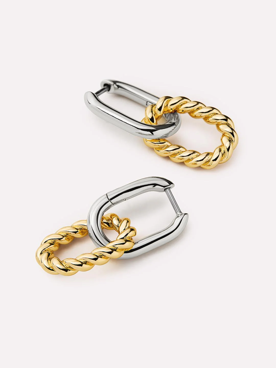 Drop Earrings - Ash Double Mini Two Tone - Image 5