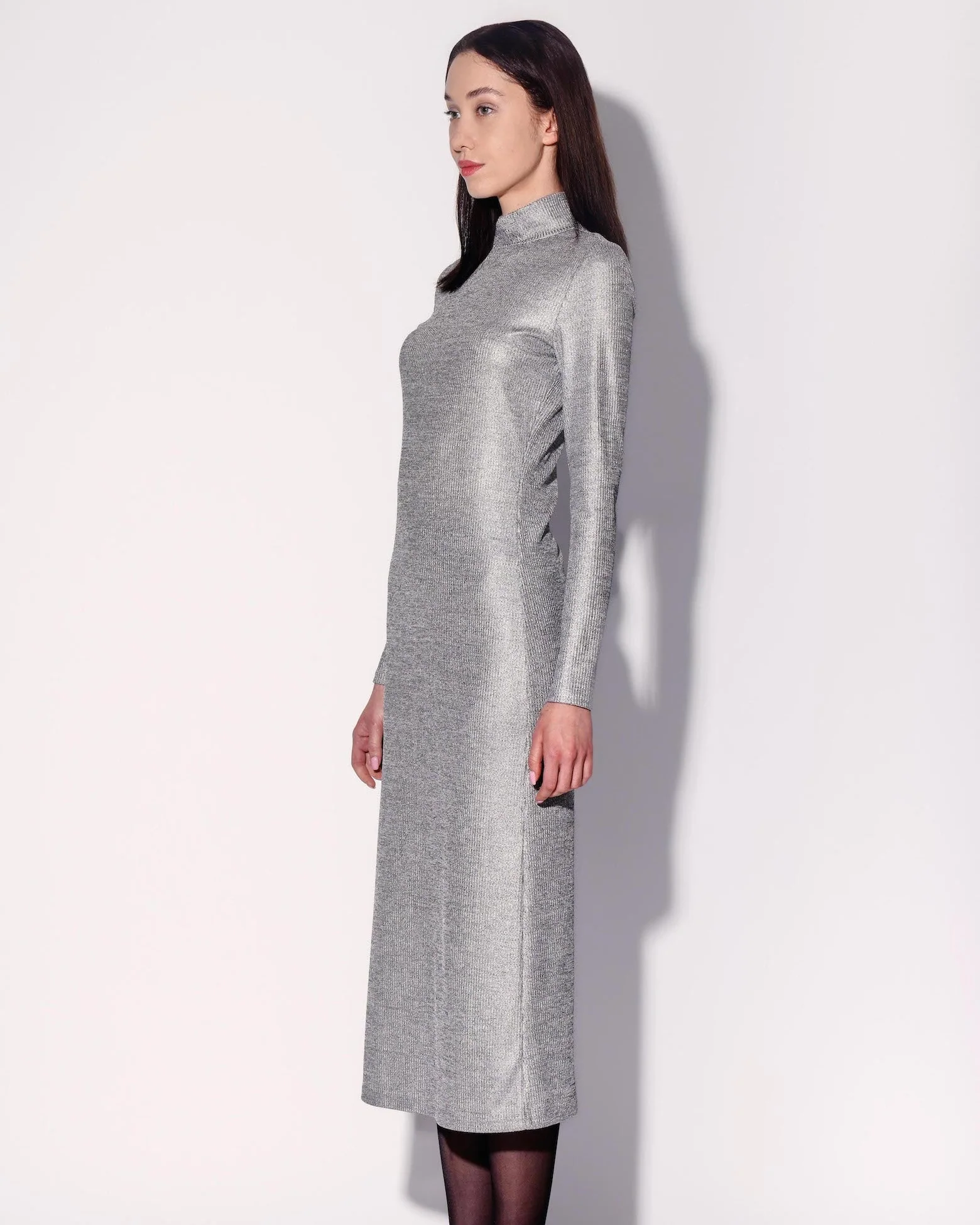 Ella Dress, Silver - Image 3