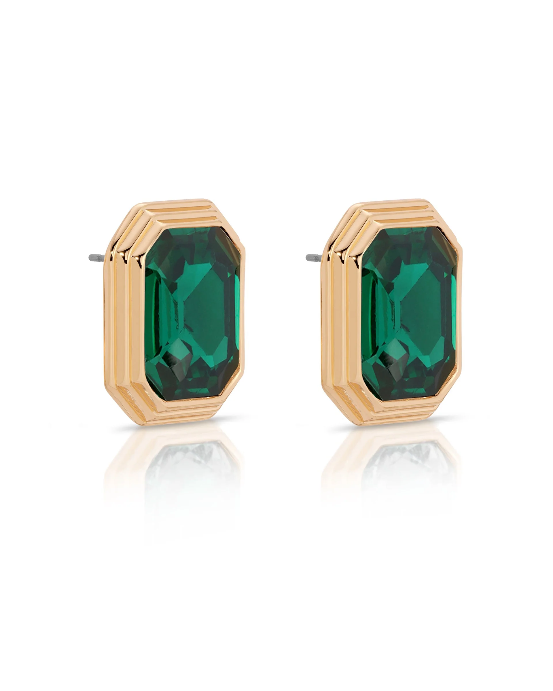 Emerald Deco Earrings - Image 3