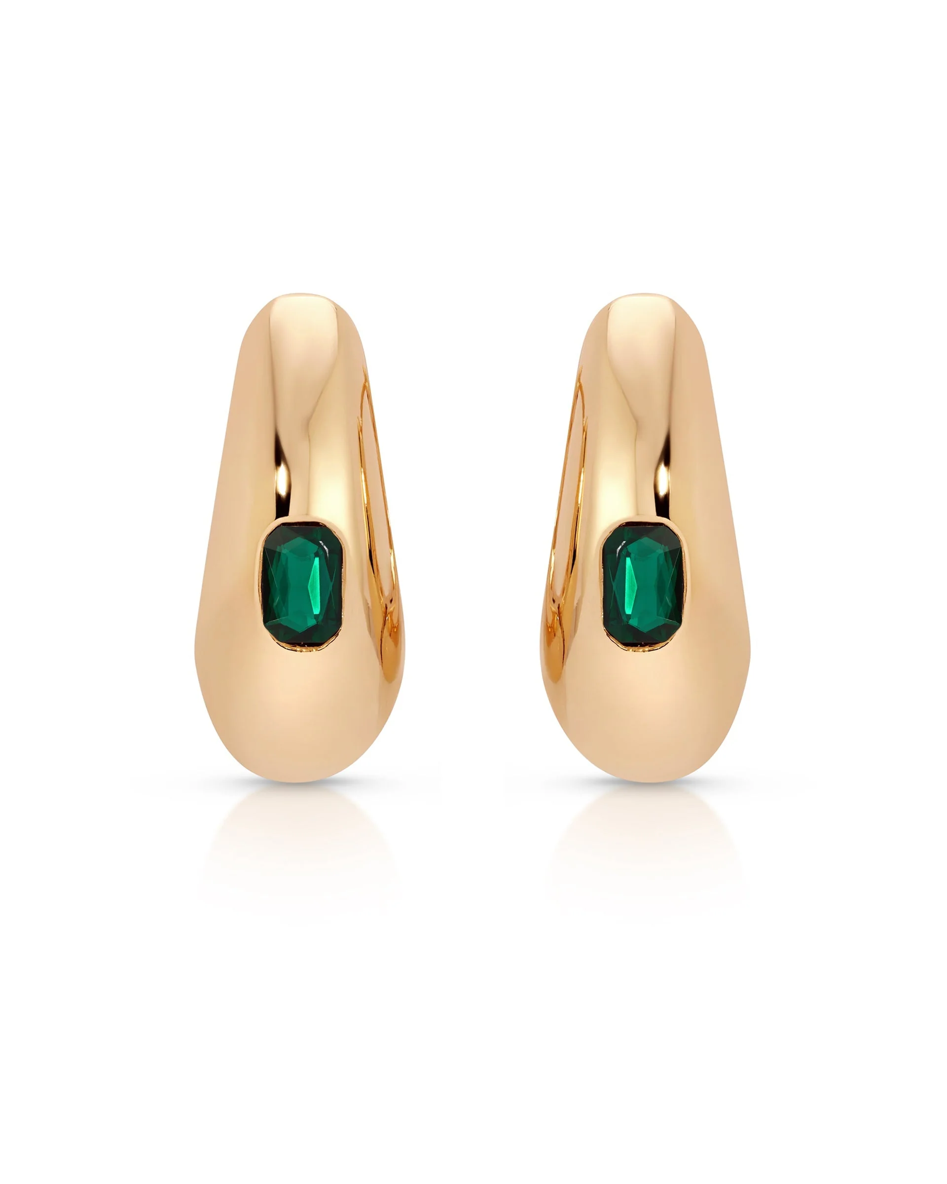 Emerald Deco Hoops - Image 3