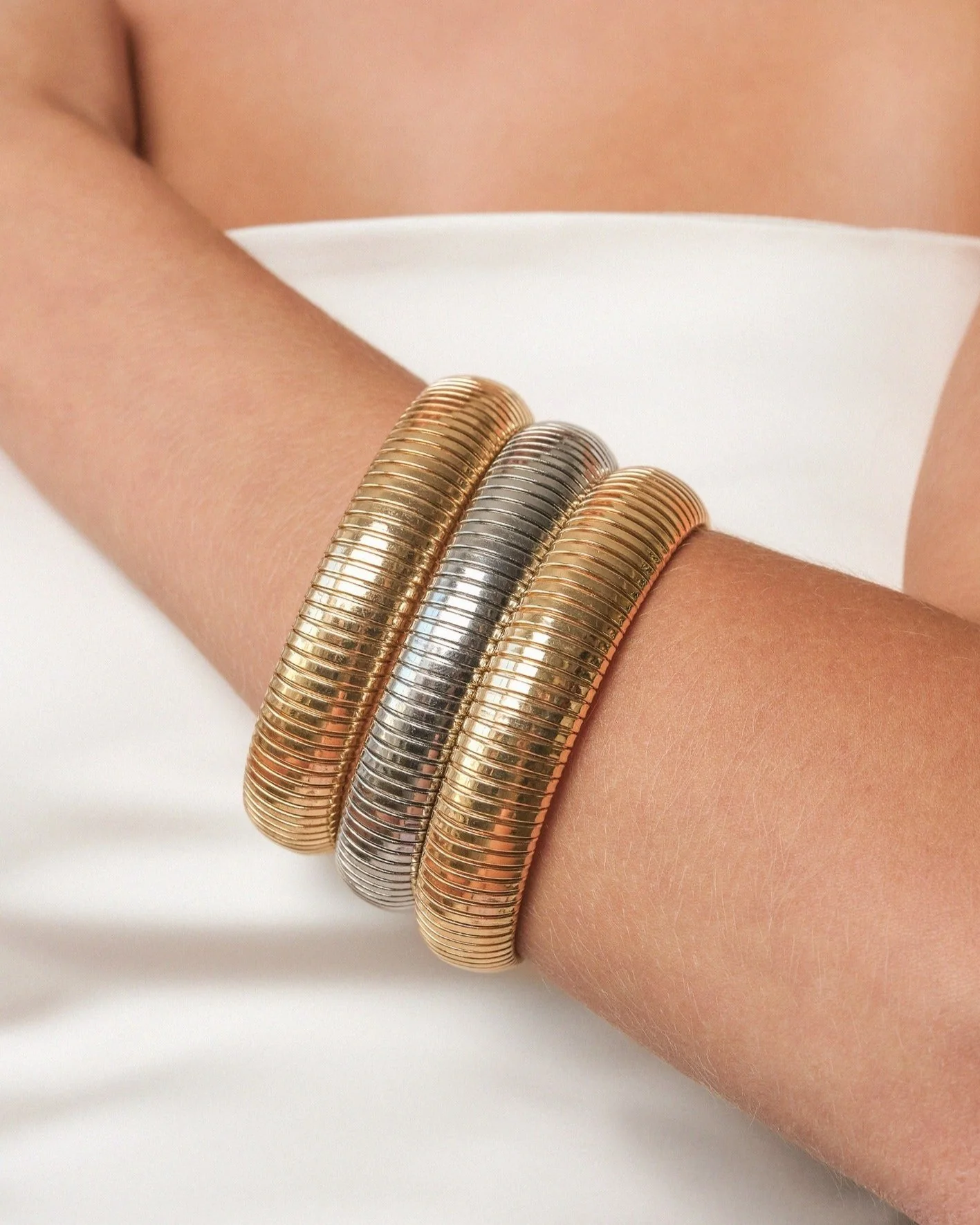 Flex Snake Chain Stretch Bracelet Set - Image 5