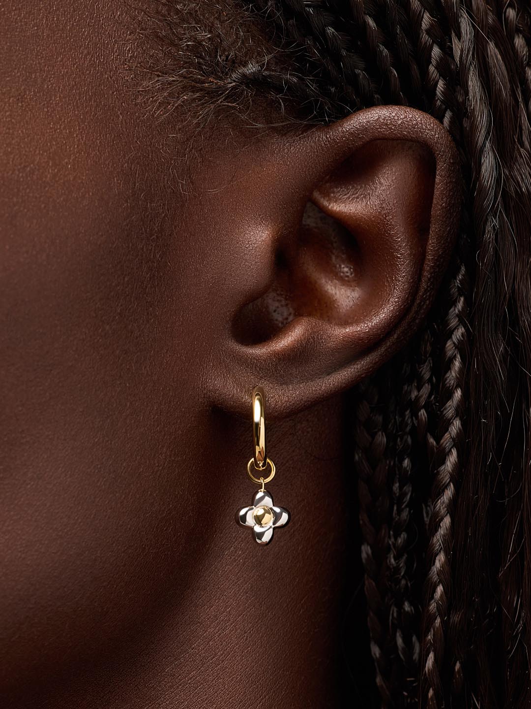 Flower Earrings - Liora Hoops - Image 5