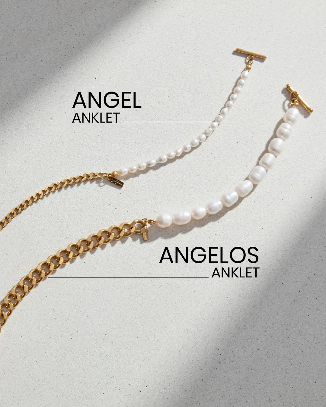 FRESHWATER PEARL ANGEL ANKLET - Image 3