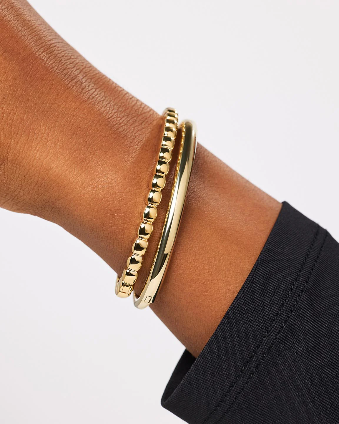 Gold Bangle Bracelet - Clarissa - Image 2