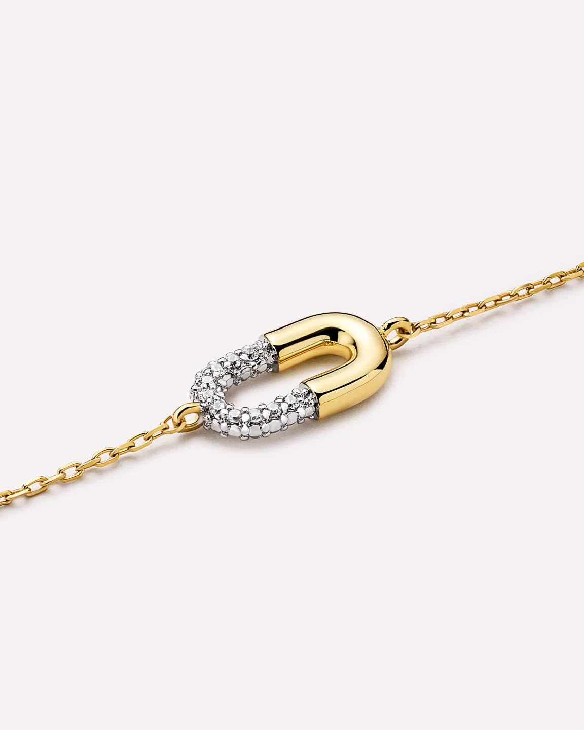 Gold Charm Bracelet - Blake Bracelet Micropave - Image 5