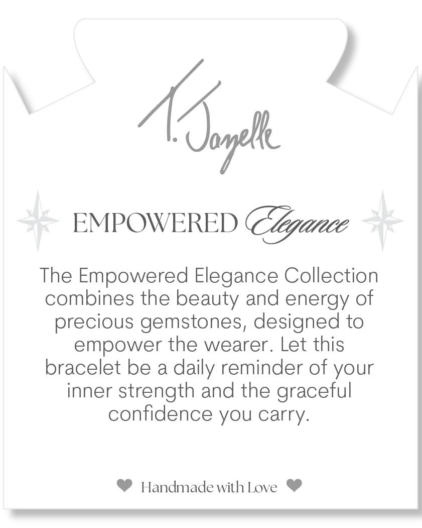 Gold Empowered Elegance Collection- Onyx Gemstone Bracelet - Image 2