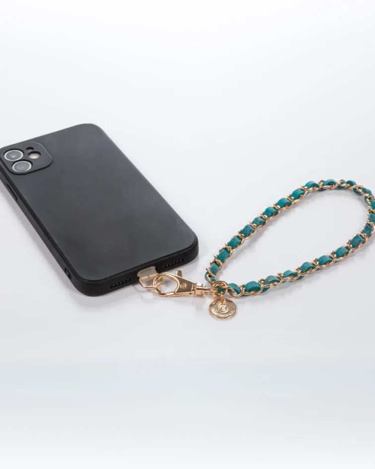 Gold N' Emerald Phone Wristlet