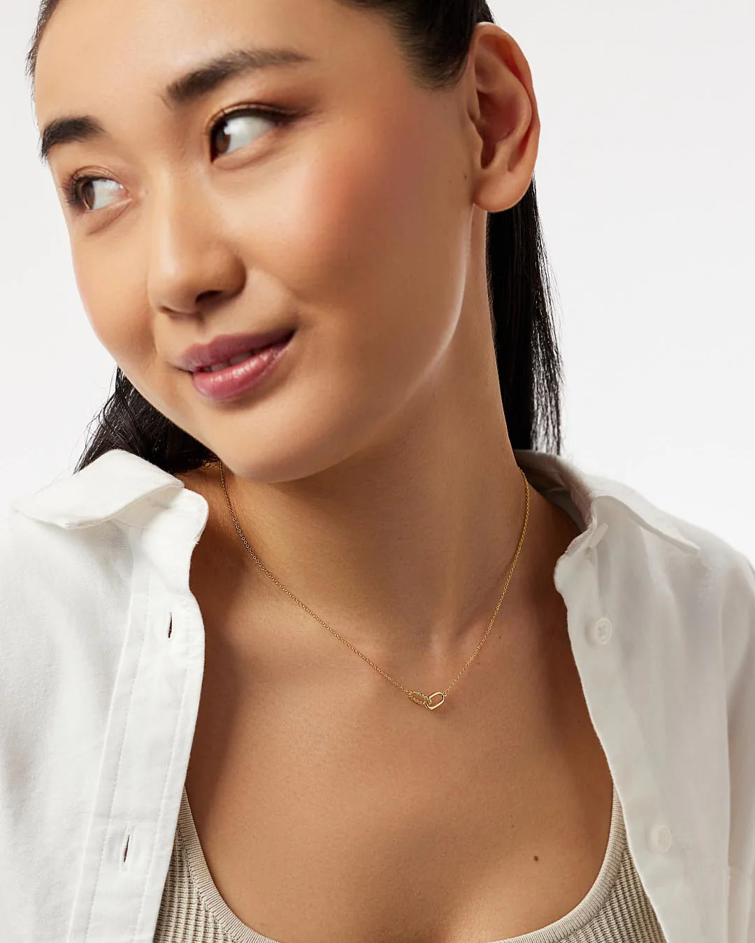 Gold Pendant Necklace - Juniper - Image 4