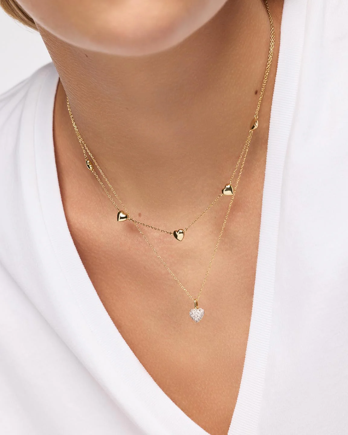 Heart Necklace - Lev Mini Station Necklace - Image 2