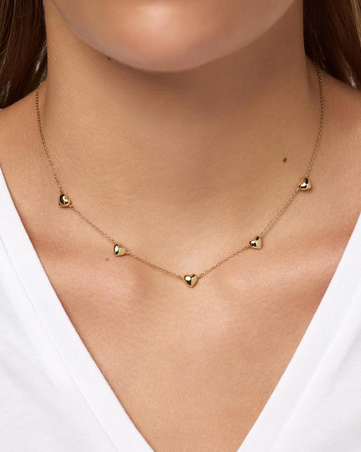 Heart Necklace - Lev Mini Station Necklace - Image 3