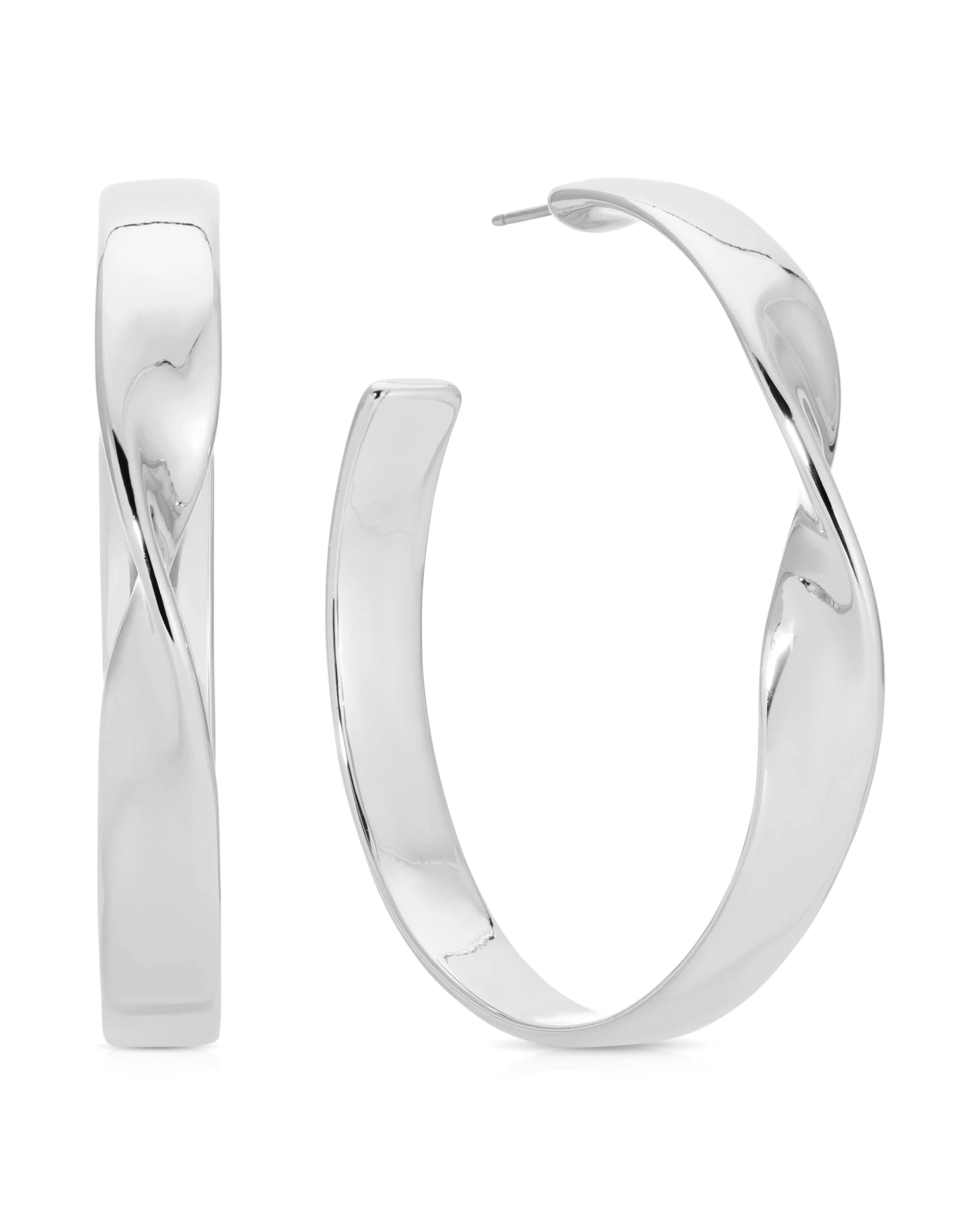 Heirloom Twist Large Hoops - Image 13