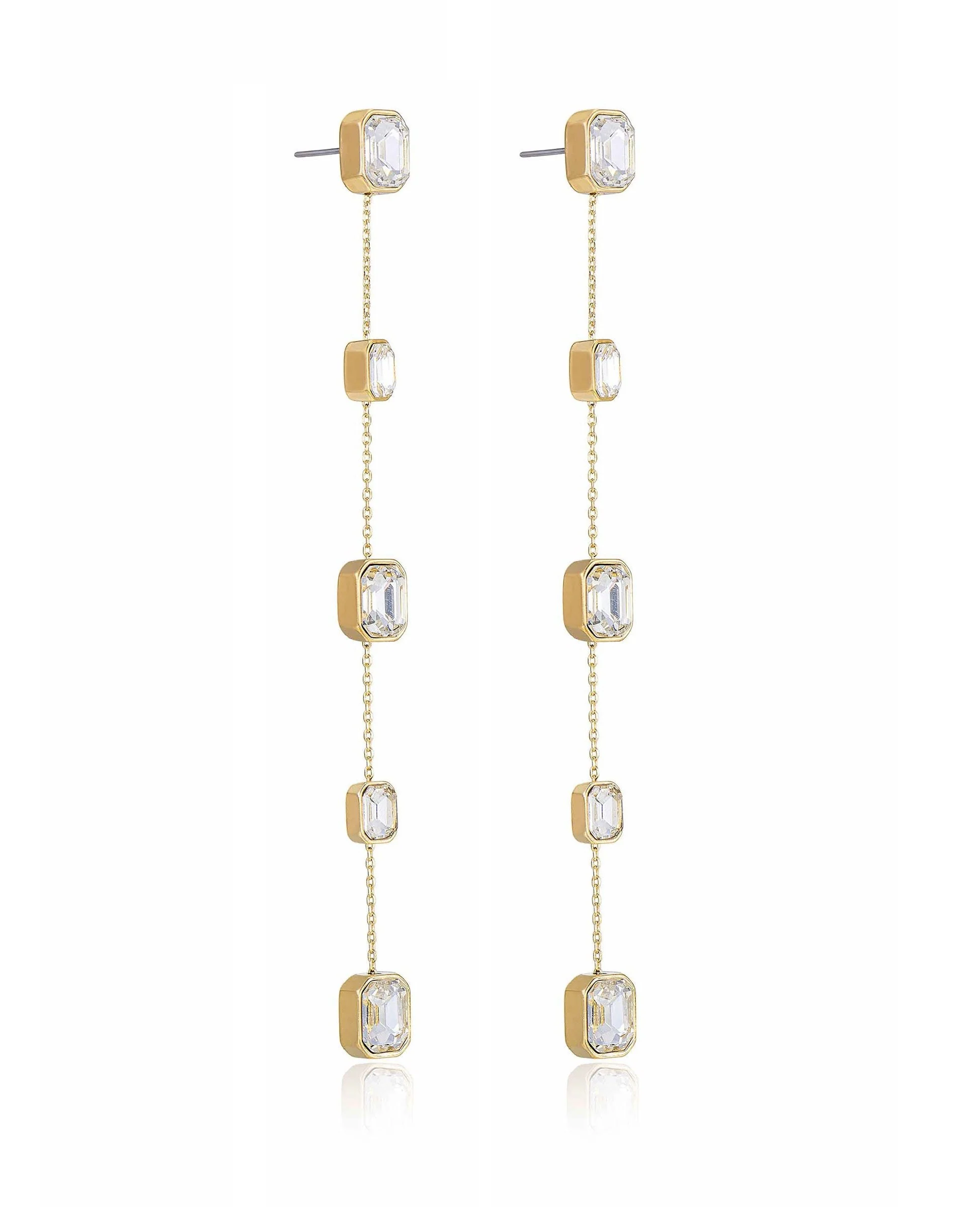 Iconic Crystal Dangle Earrings - Image 3
