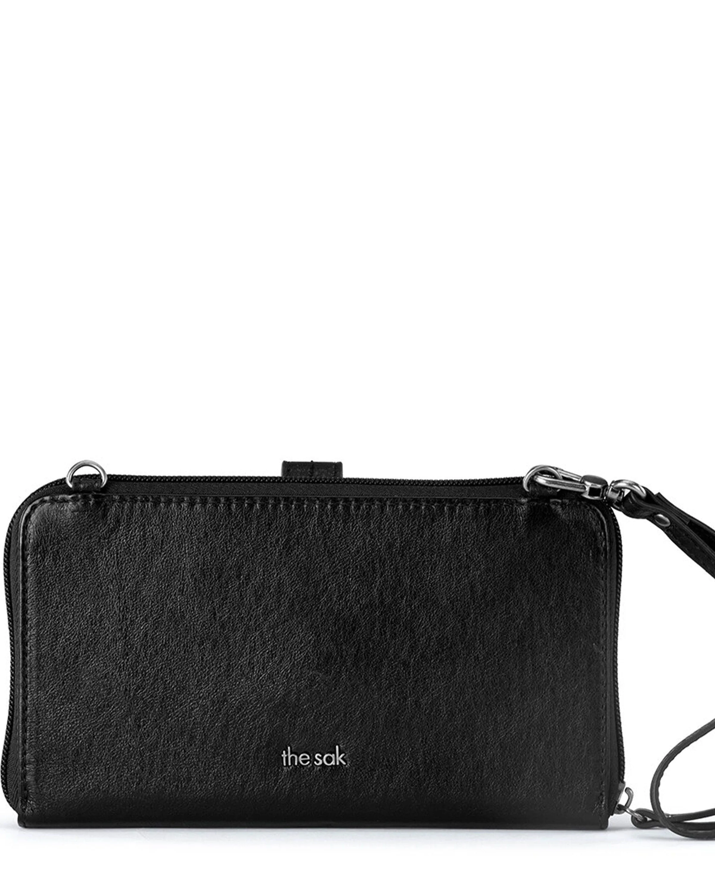 Iris Smartphone Wallet - Leather - Black Leaf Embossed - Image 6