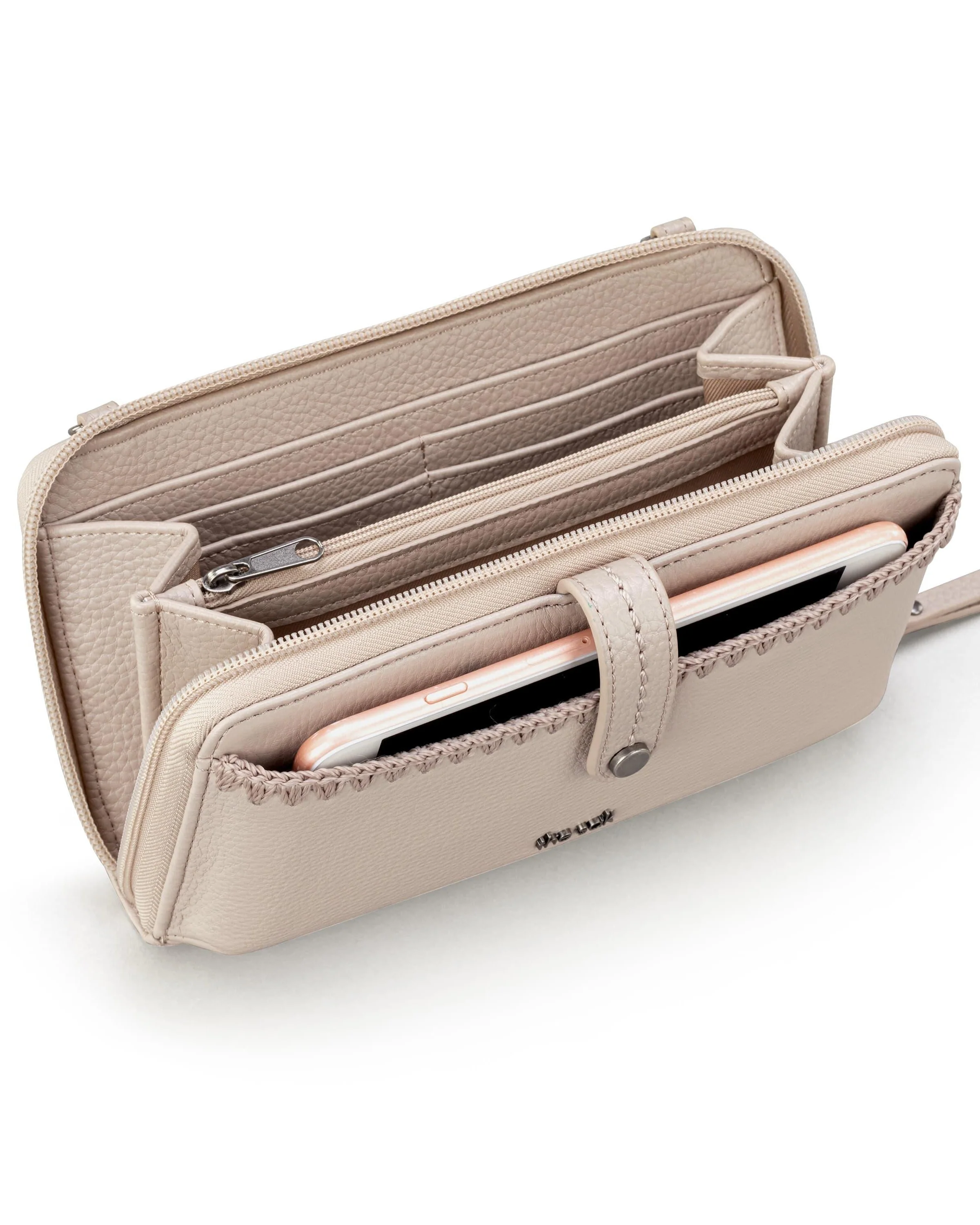Iris Smartphone Wallet - Leather - Sand - Image 5