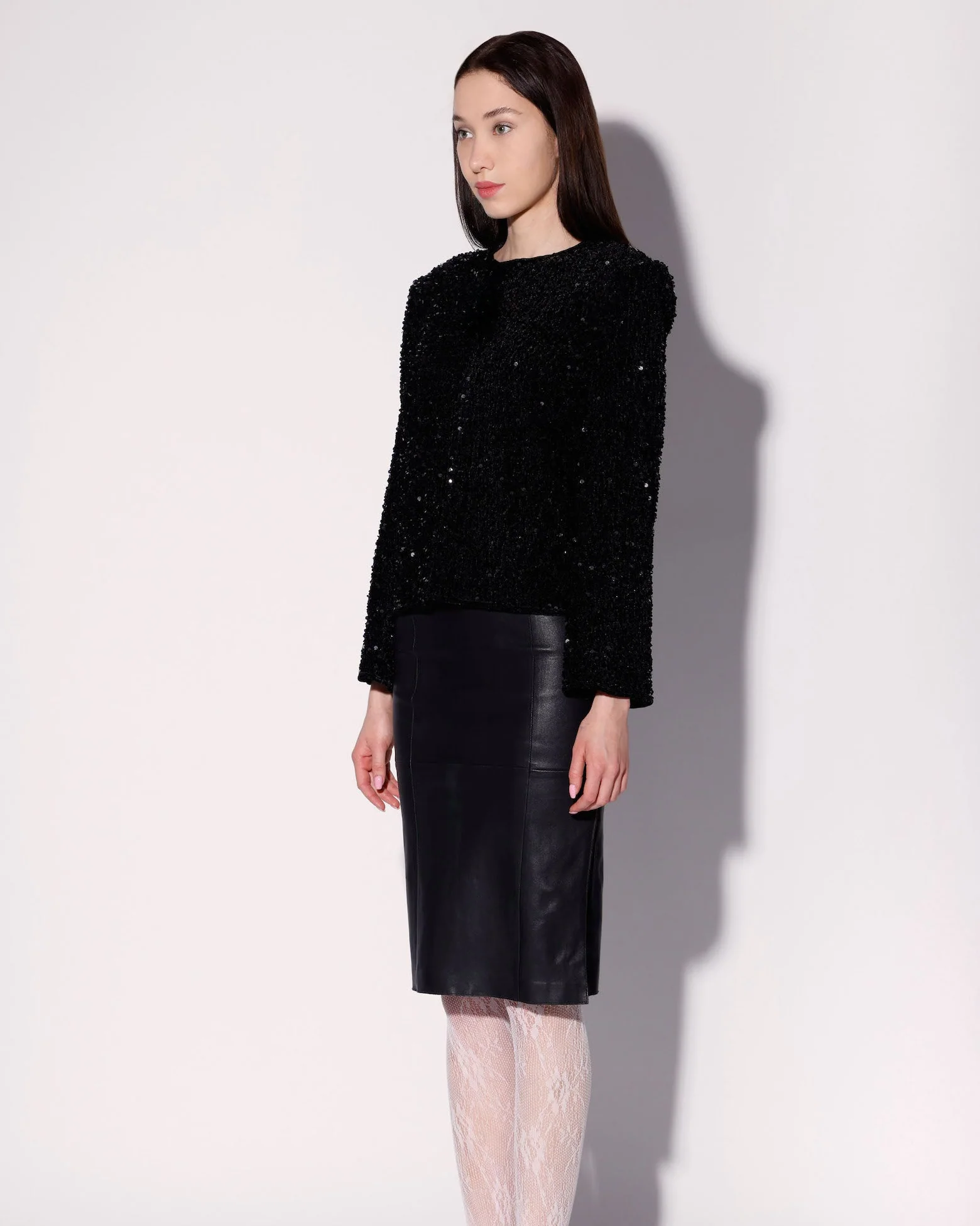 Janelle Jacket, Black Sequin - Image 3