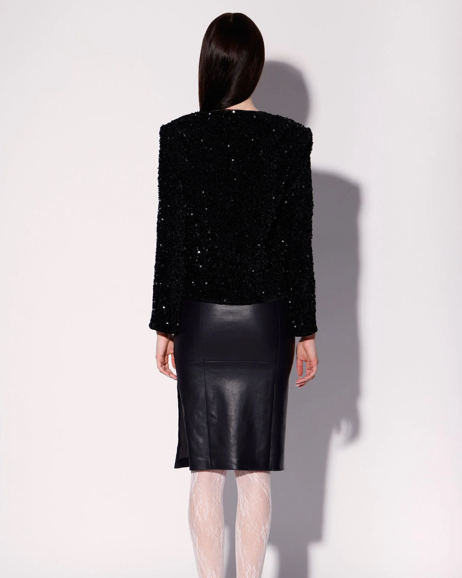 Janelle Jacket, Black Sequin - Image 4