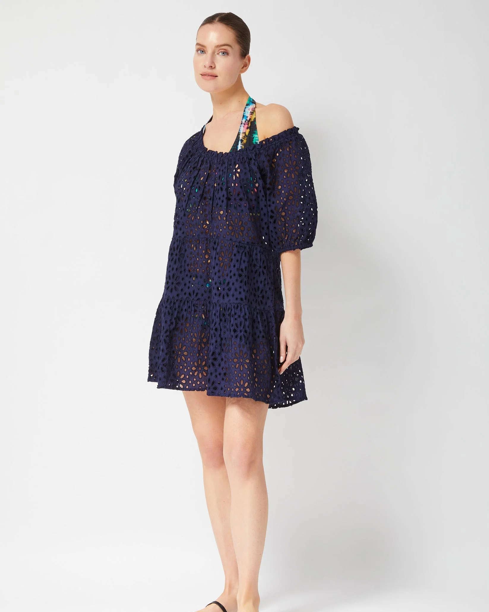 Kelly Dress Navy Seaside Eyelet - Image 9