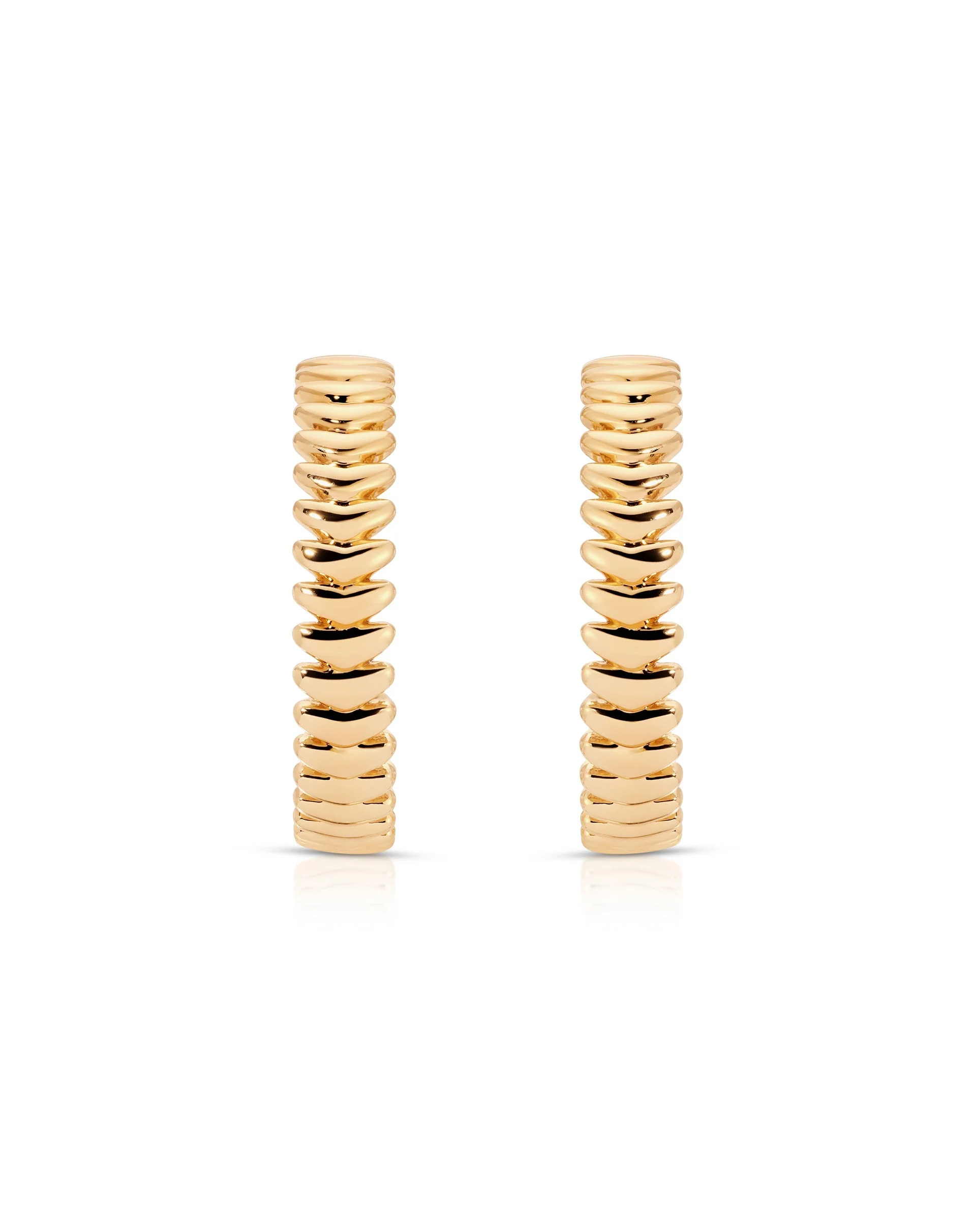 Large Metal Moderna Hoops - Image 3
