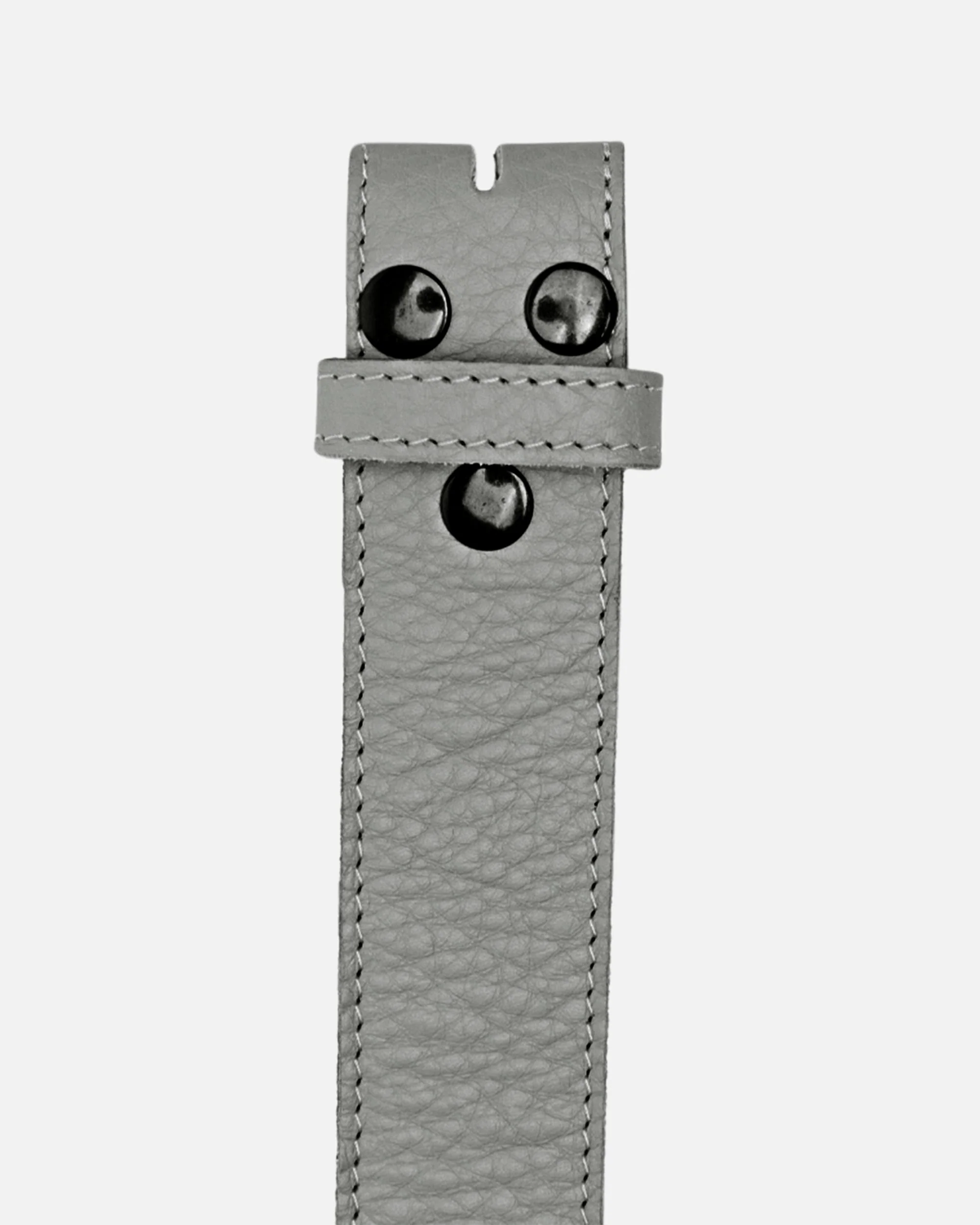 Lia | Light Grey Soft Leather Belt Strap - Image 4