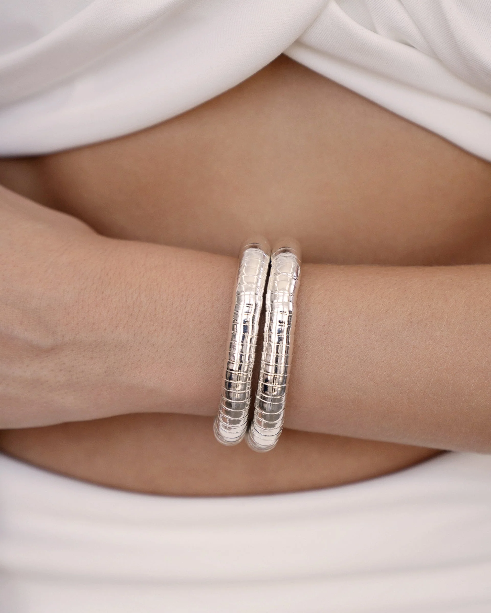 Liquid Gold Stretch Bracelet Set - Image 3
