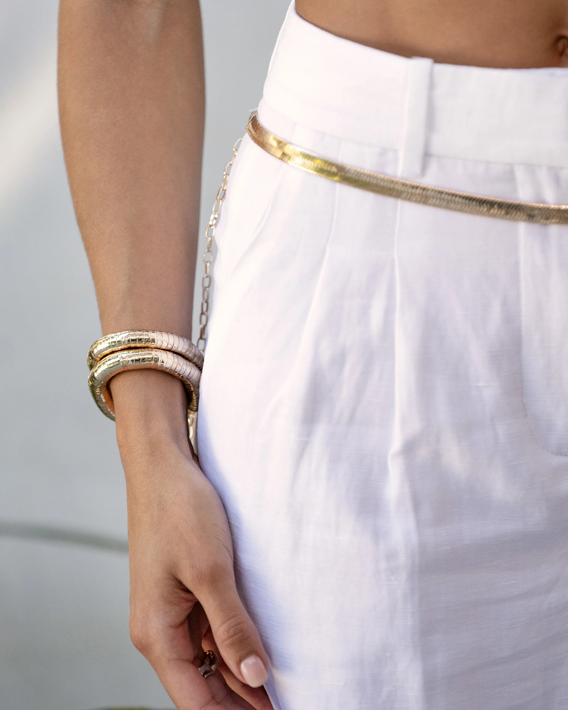 Liquid Gold Stretch Bracelet Set - Image 8