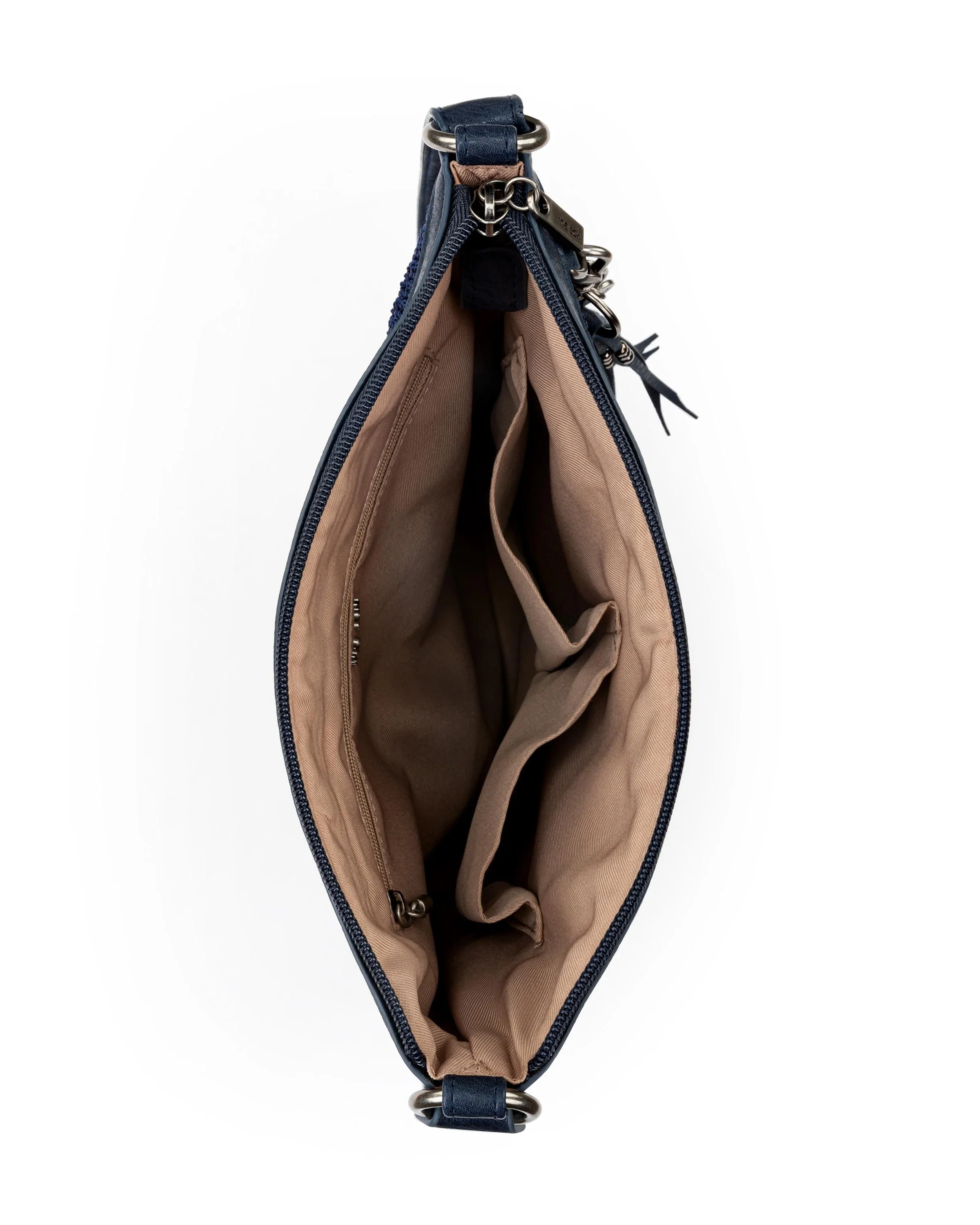 Lucia Crossbody - Hand Crochet - Denim Medallion - Image 5
