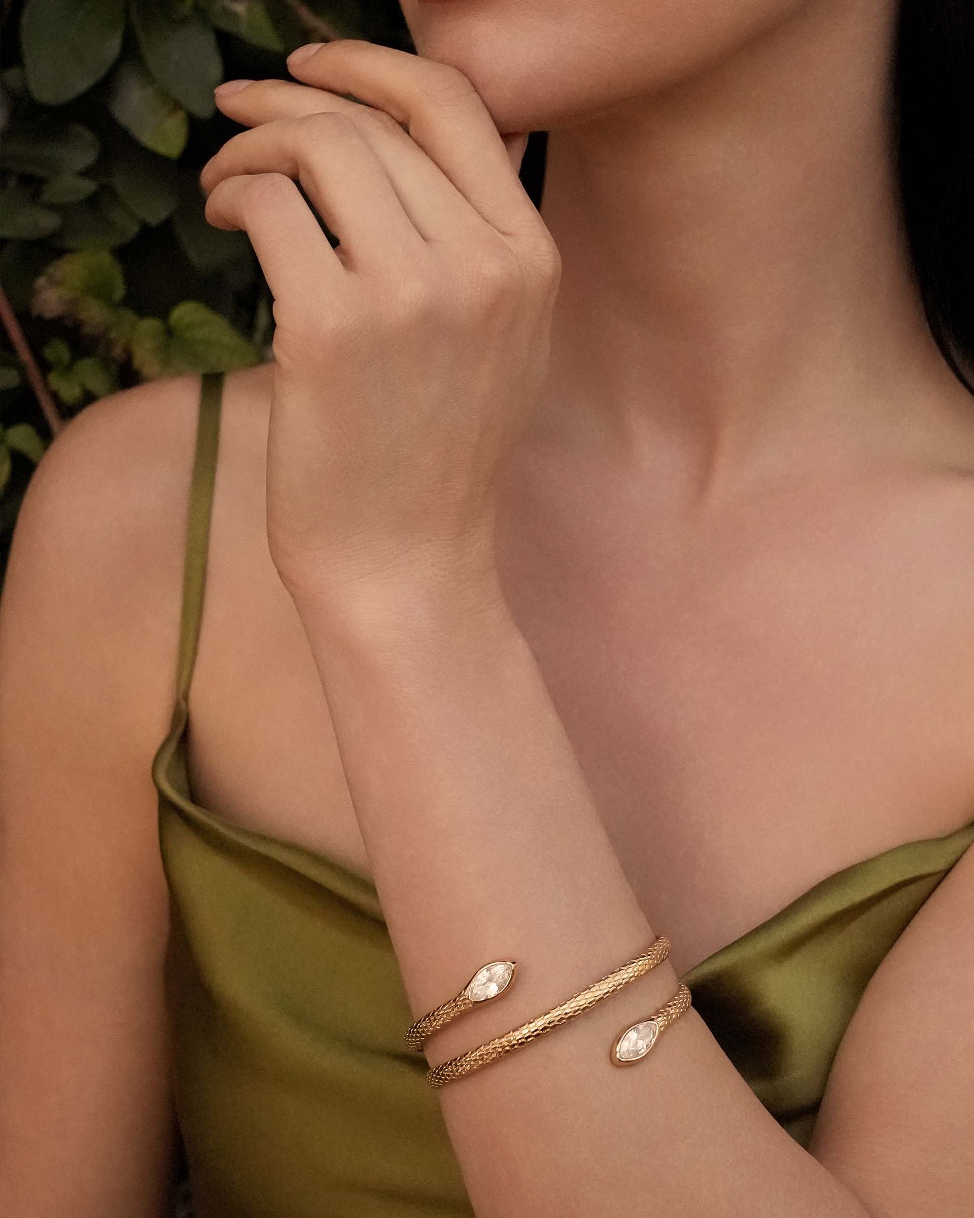 Marquise Coiled Bangle - Image 3