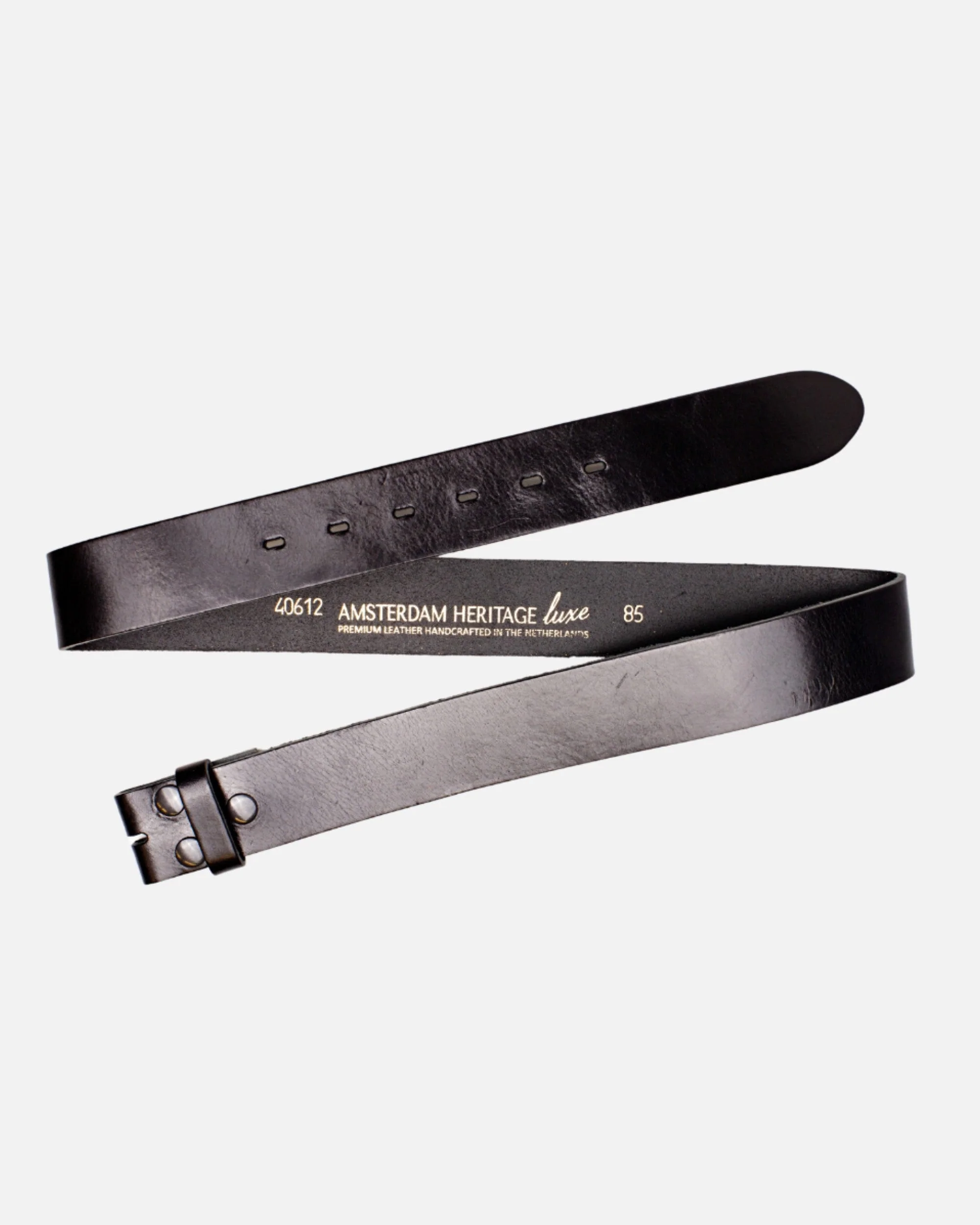 Mia | Black Smooth Leather Belt Strap - Image 6