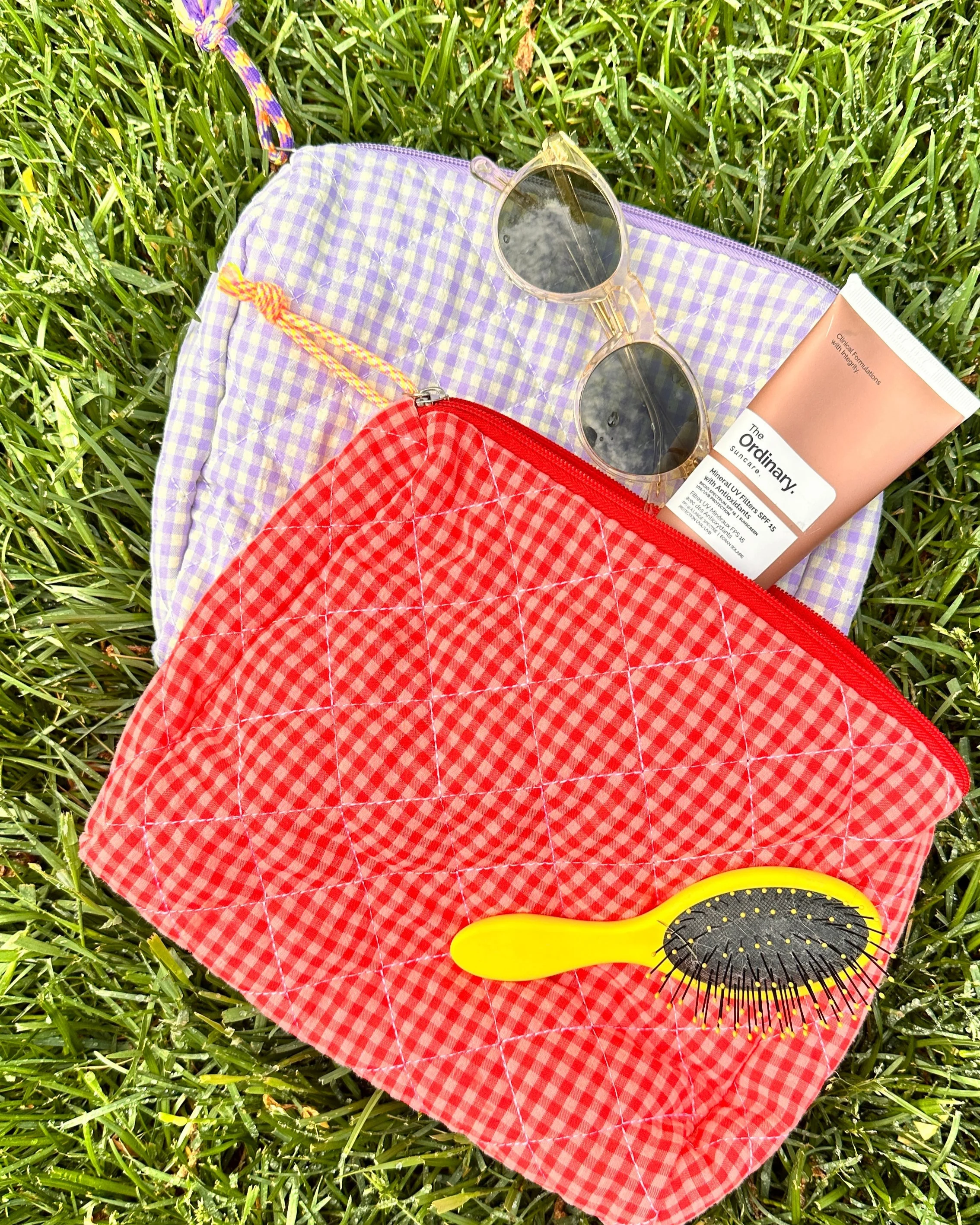 Mini Zip Check Bag - Image 3