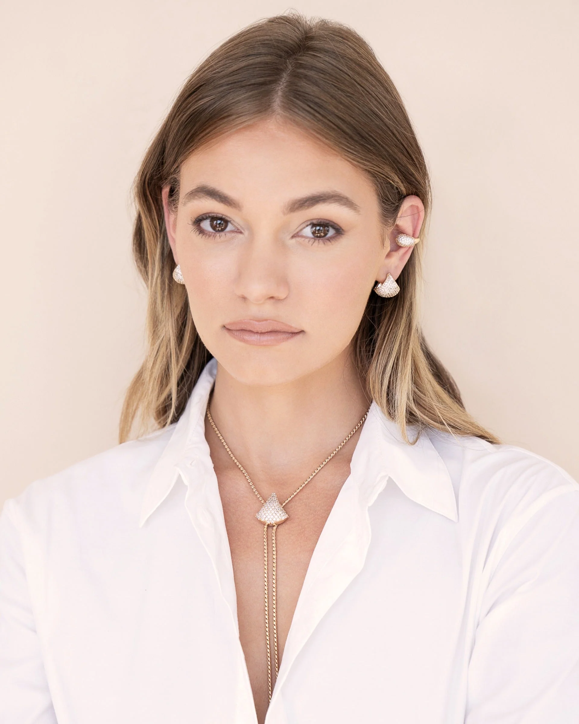 Pavé Encrusted Huggie Hoops - Image 10