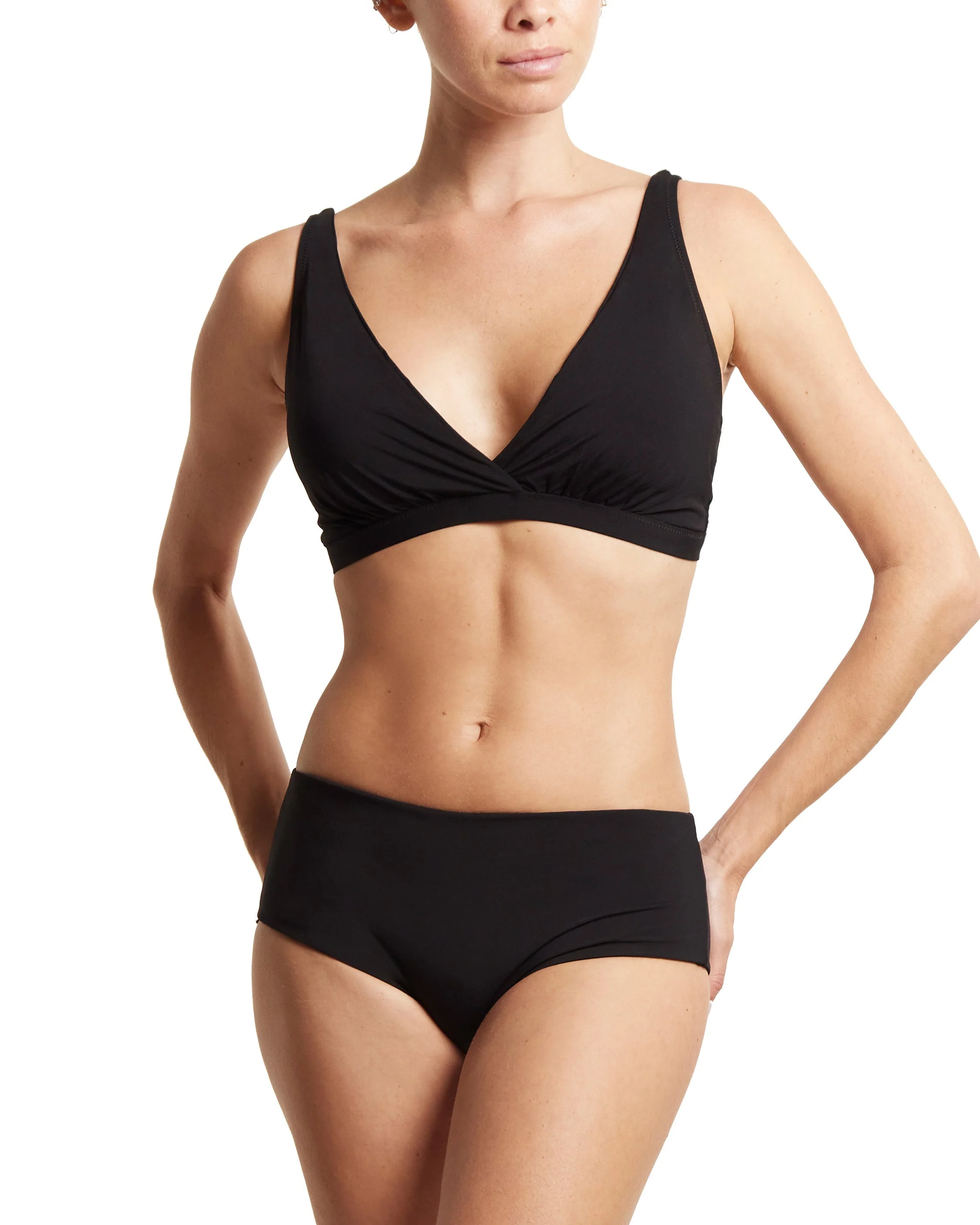 Plunge Swim Top Black - Image 4