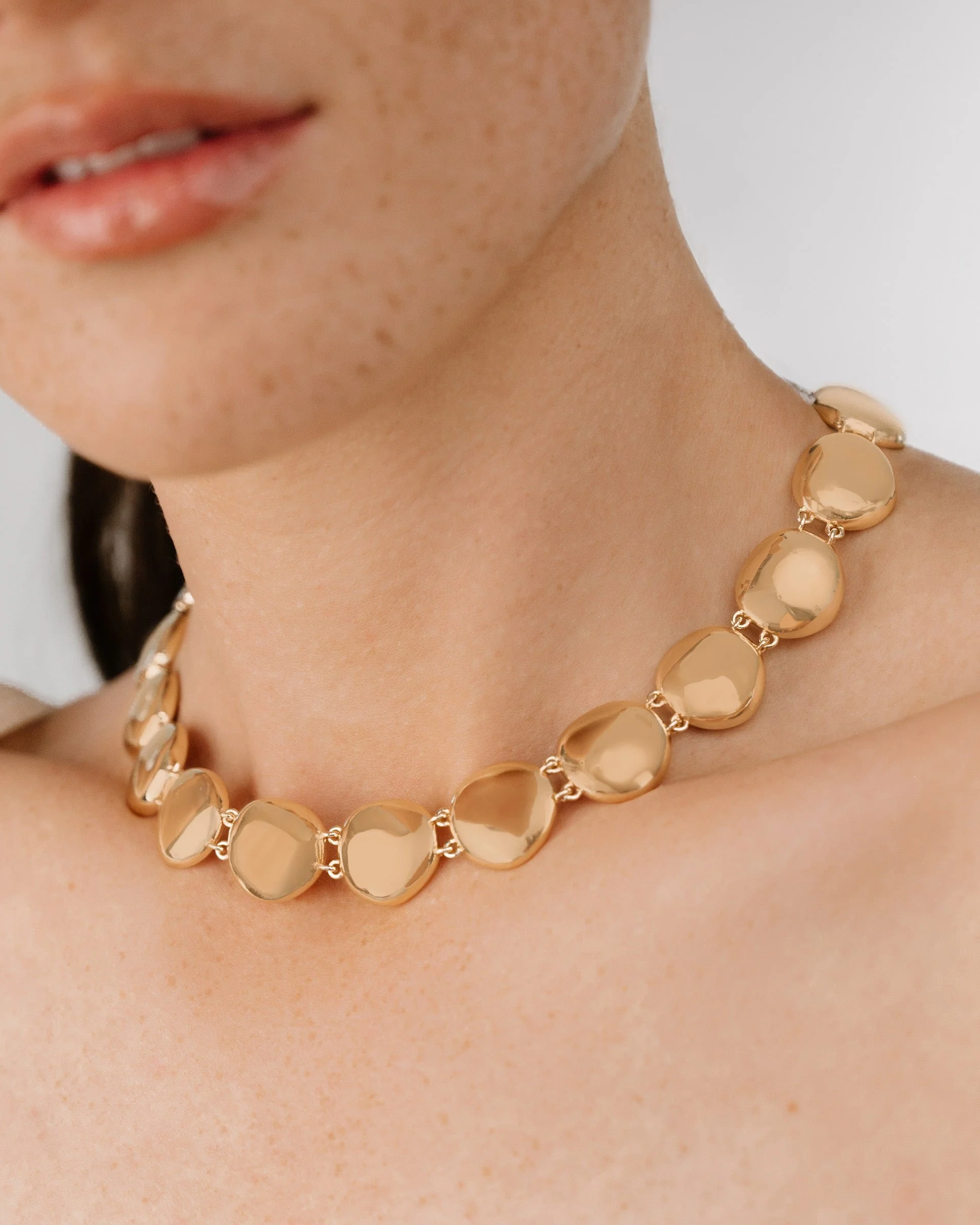 Polished Pebble Choker Necklace - Image 2