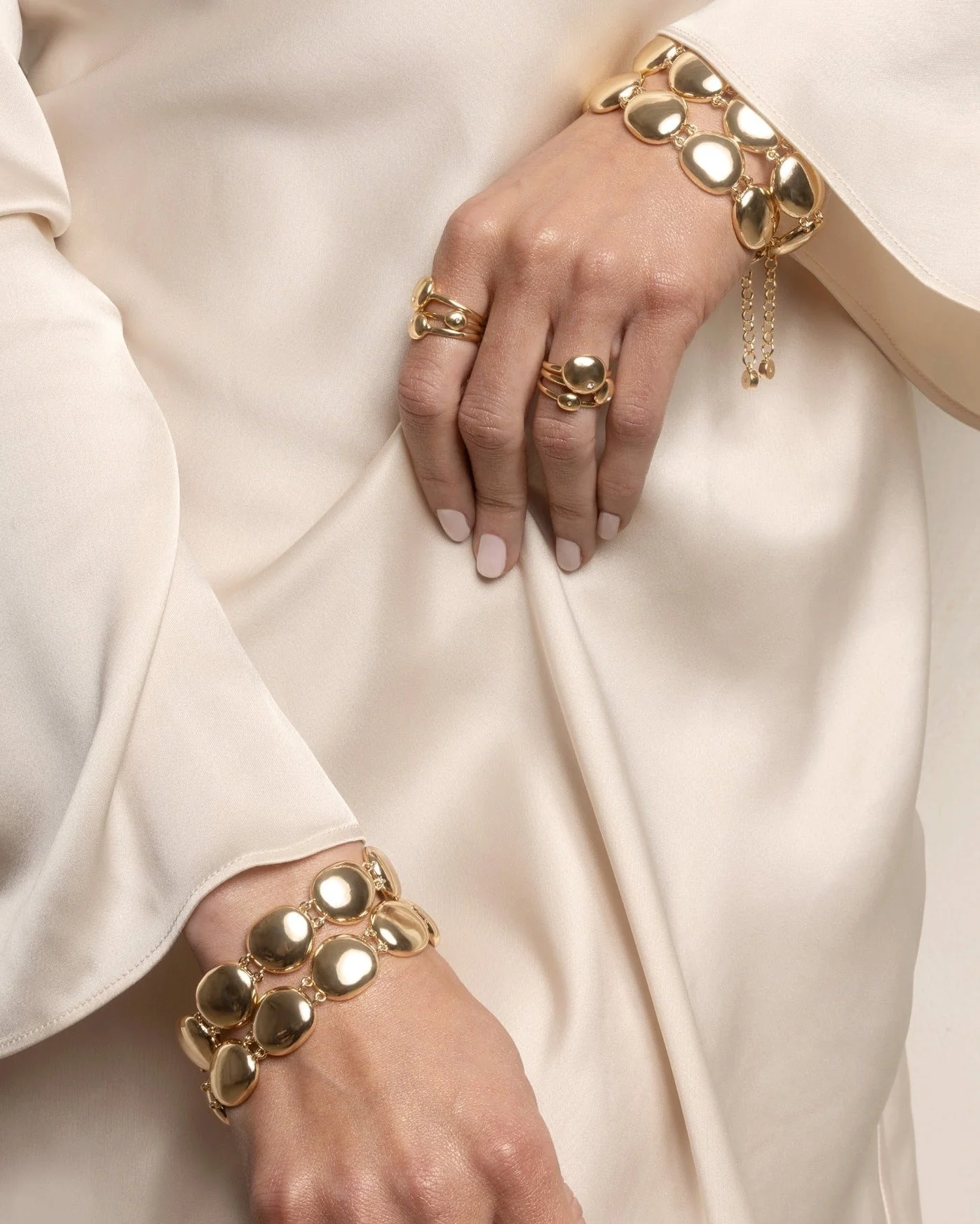 Polished Pebble Linked Bracelet - Image 6